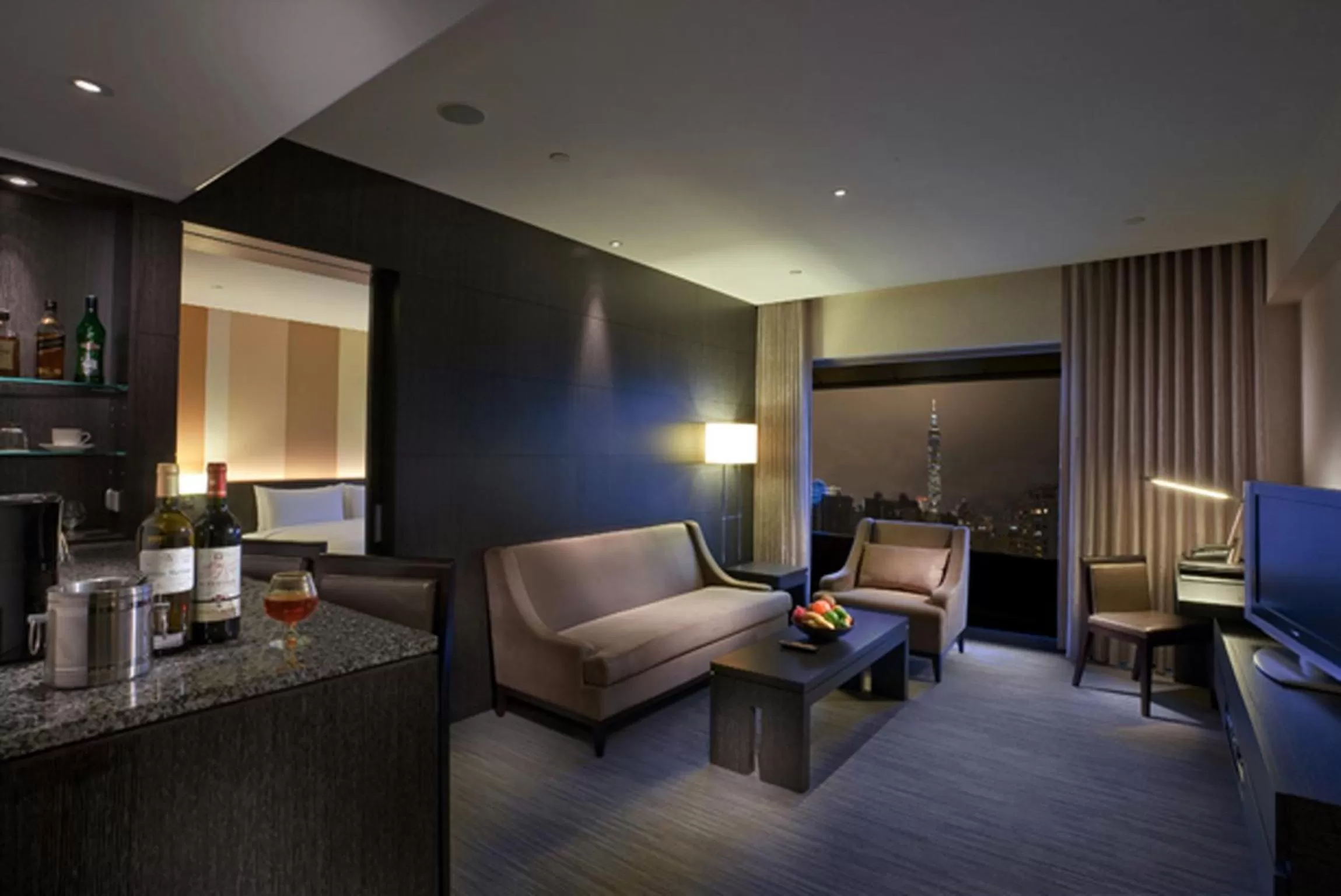 Living room in Park Taipei Hotel
