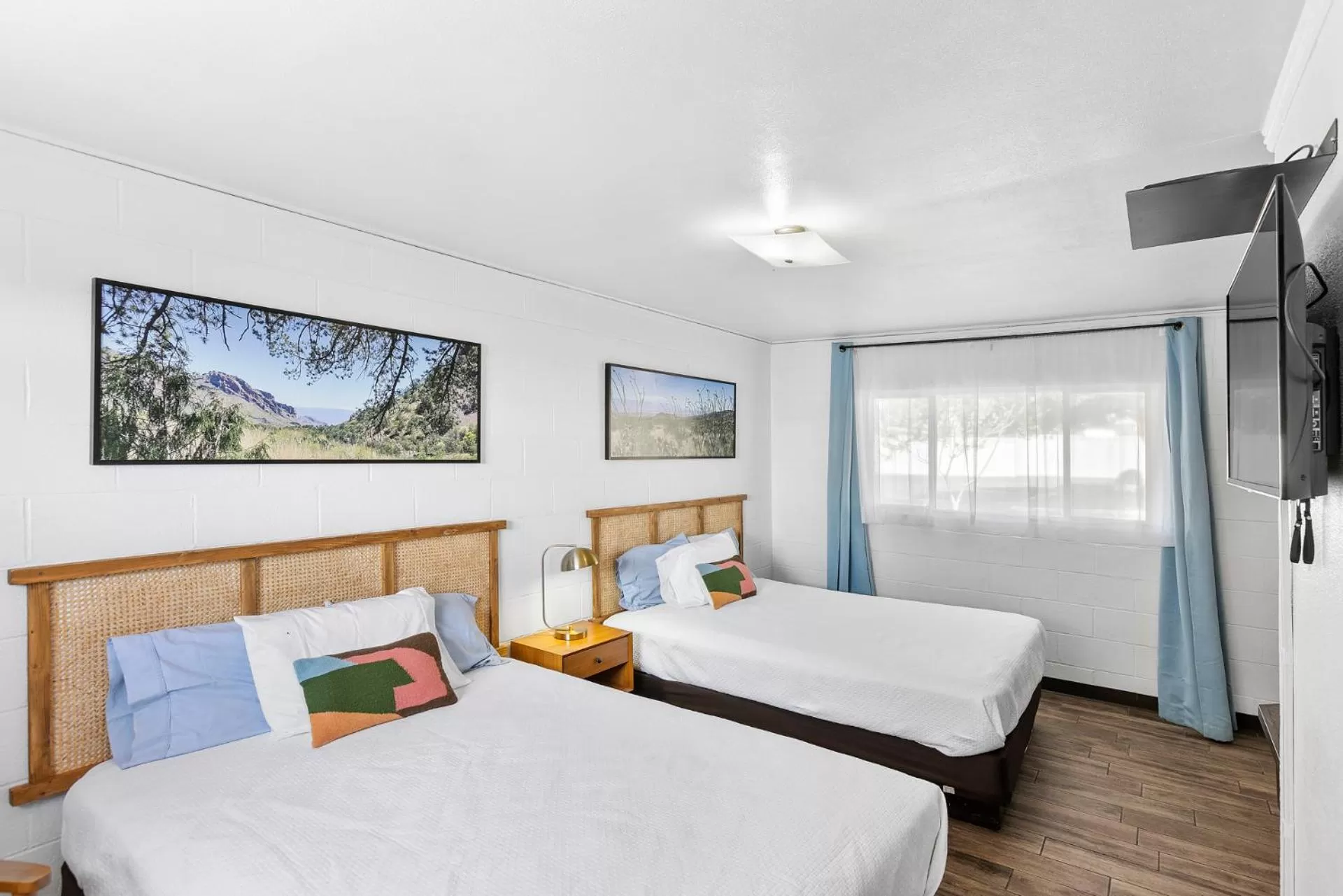 Bed in Desert Air Motel