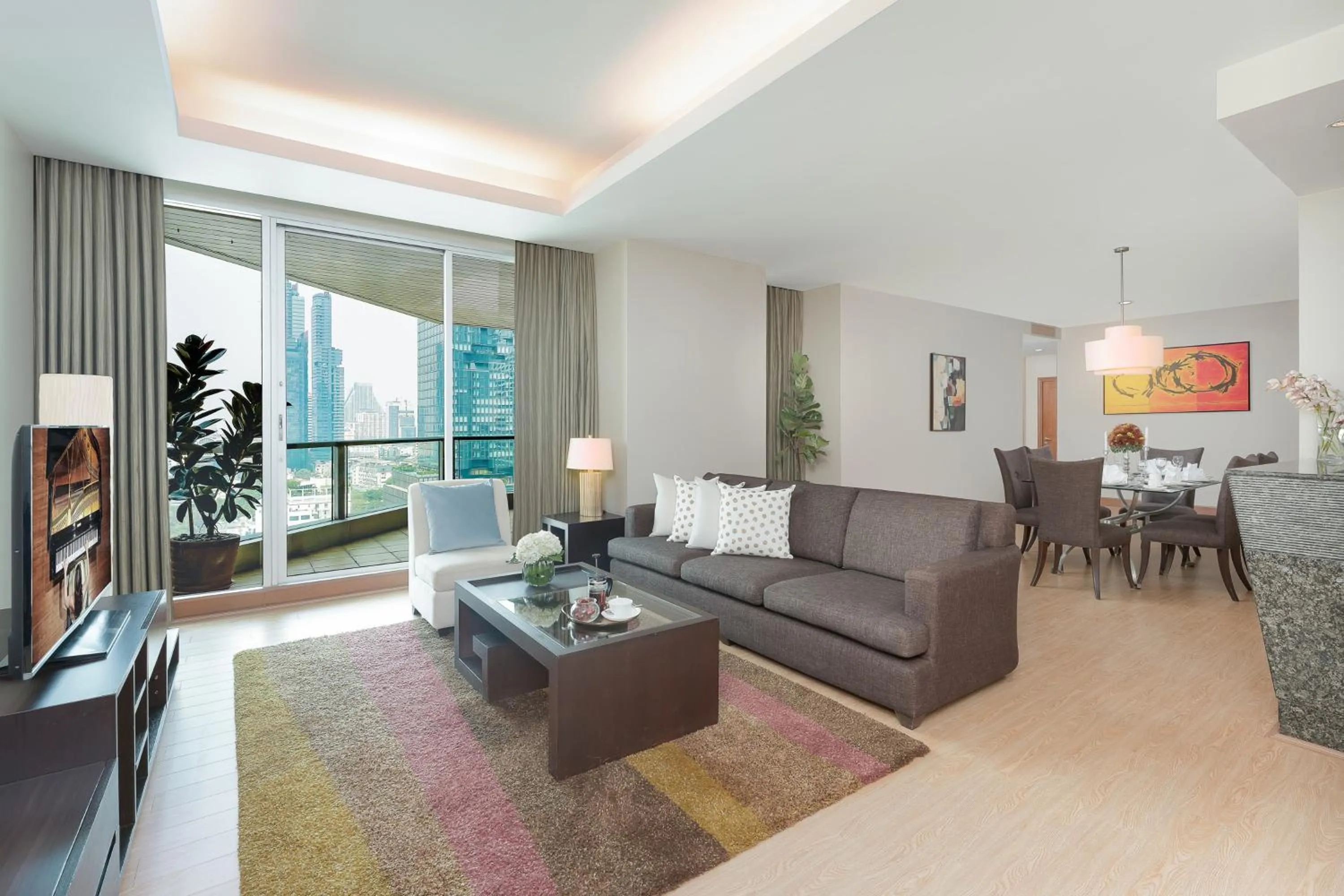 Living room in Ascott Sathorn Bangkok