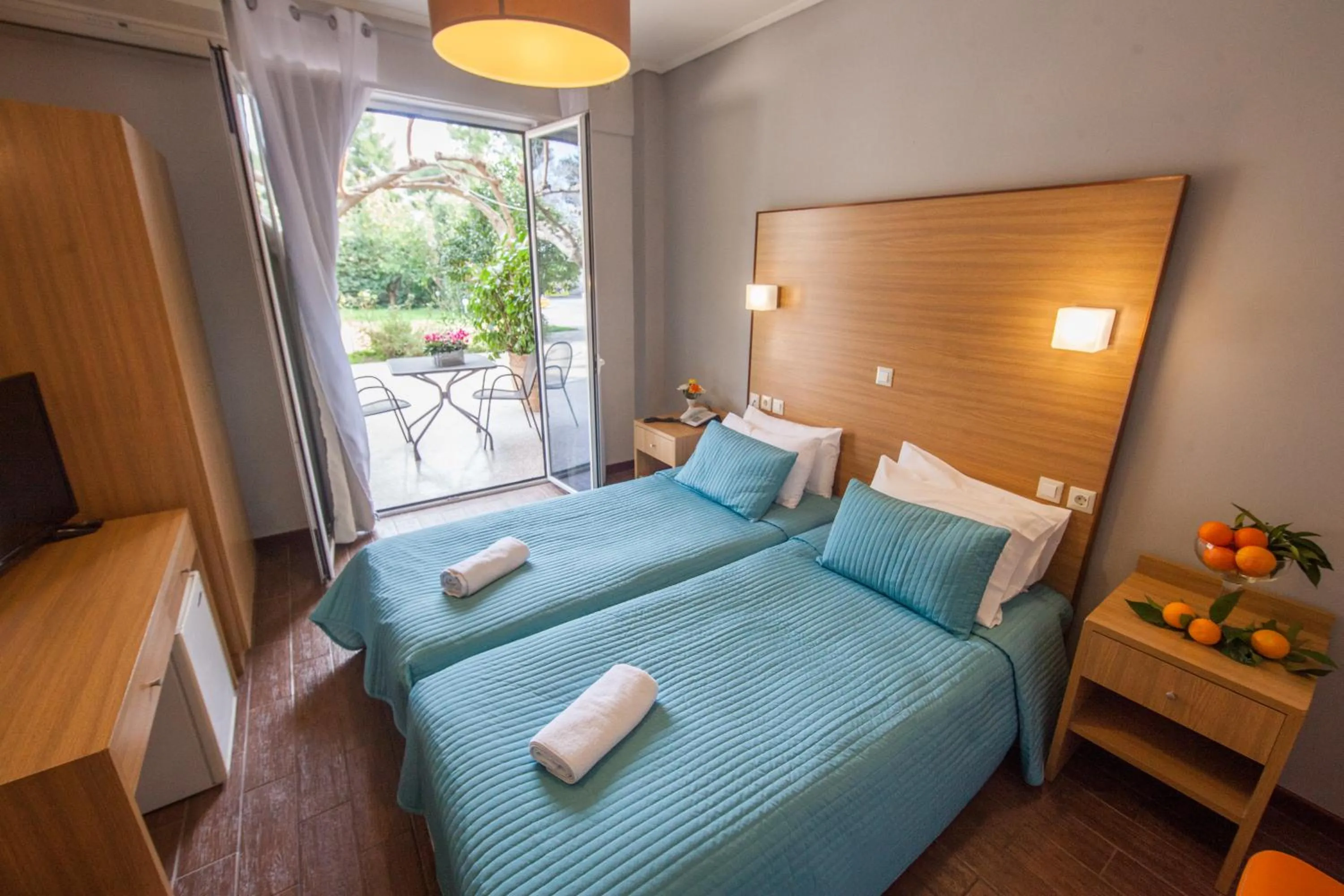 Spring, Bed in Myrto Hotel