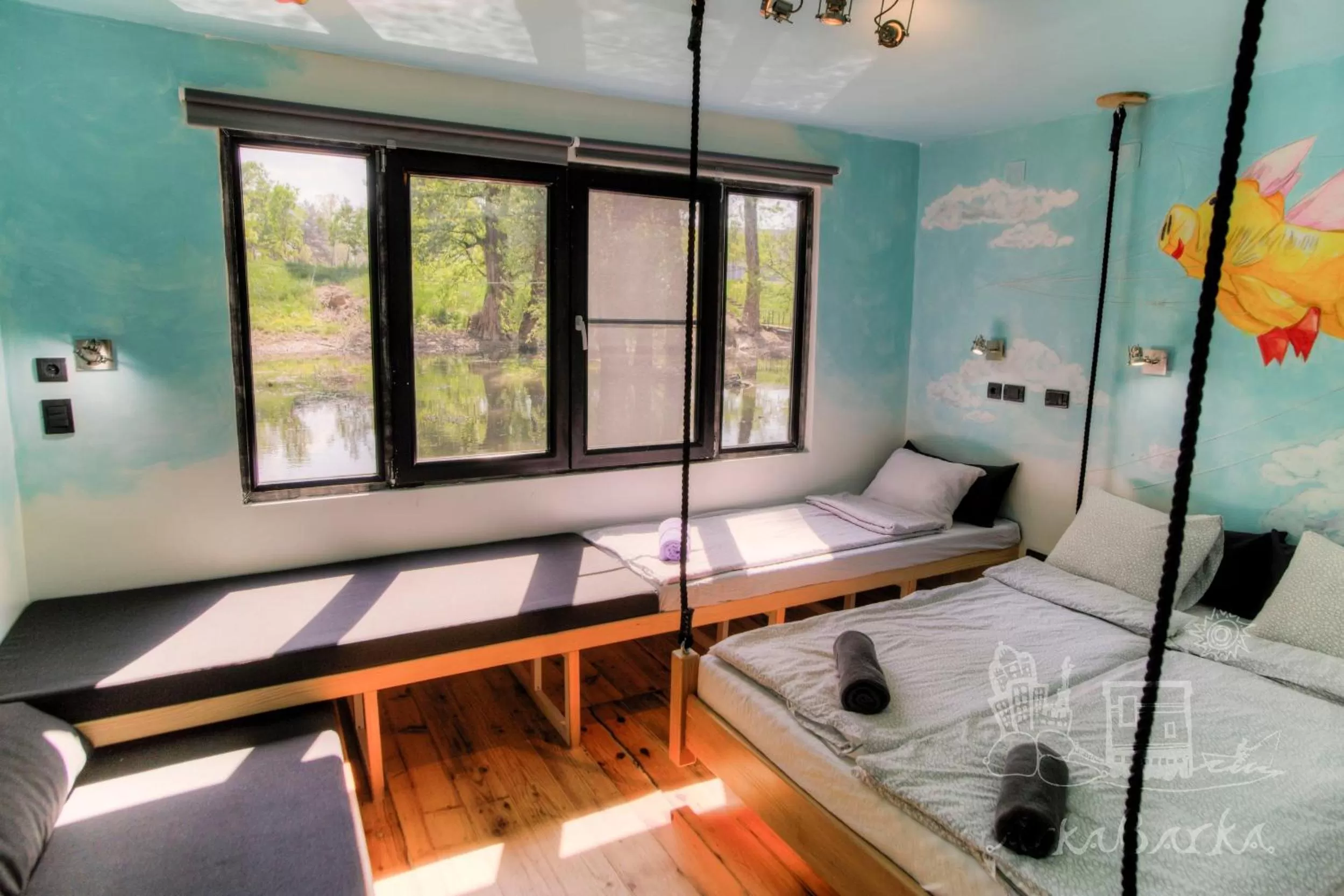 Spring, Bed in ArkaBarka 2- Floating Dream Rooms and Apartments