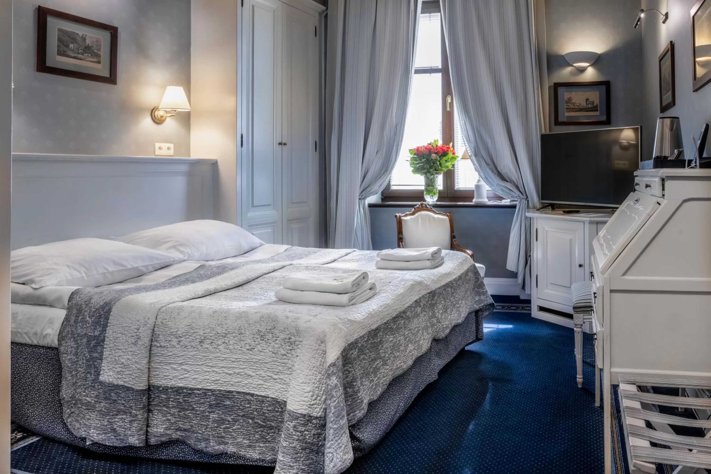 Bed in Hotel Gródek