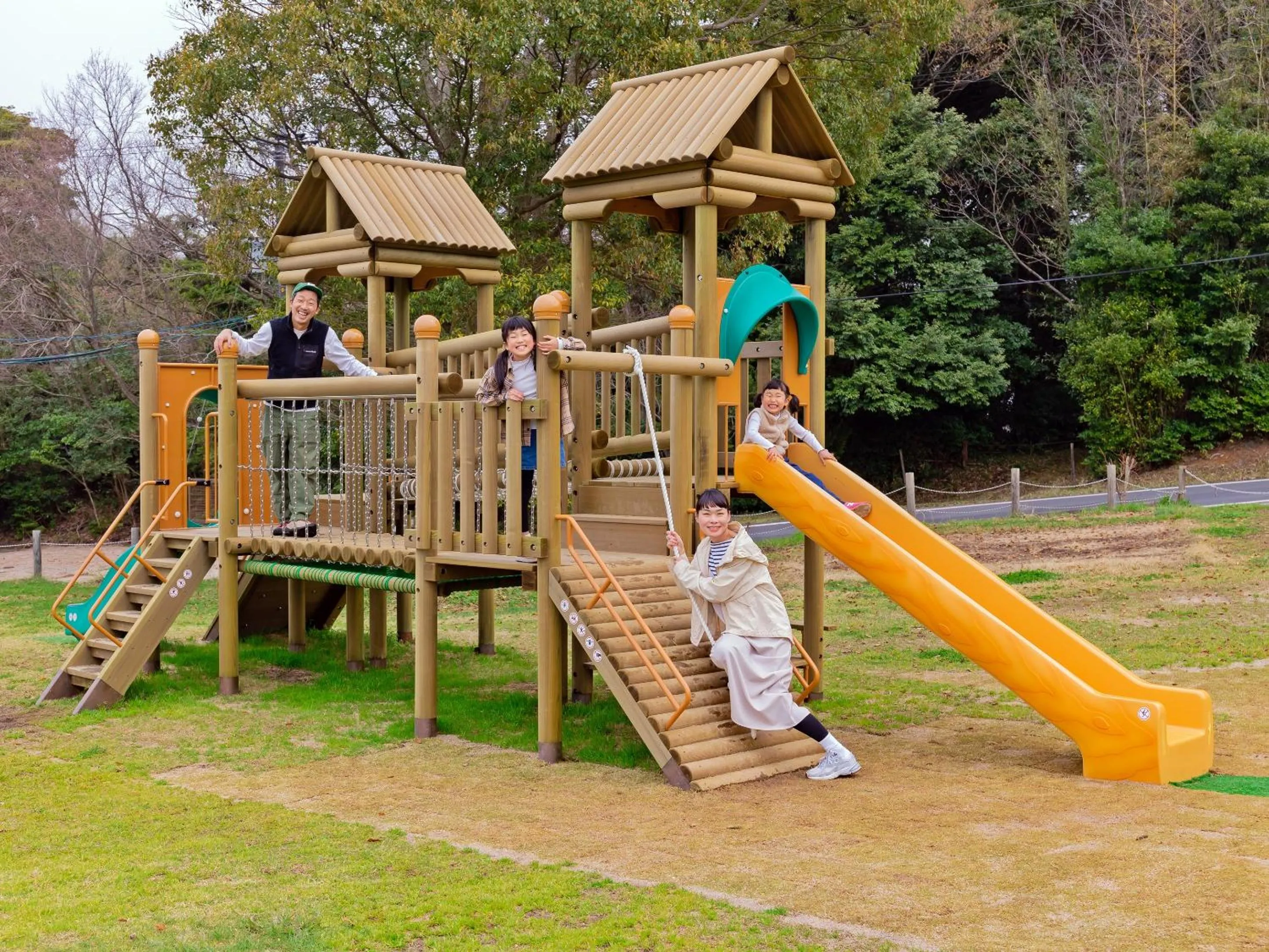 Children play ground in Matsue Forest Park
