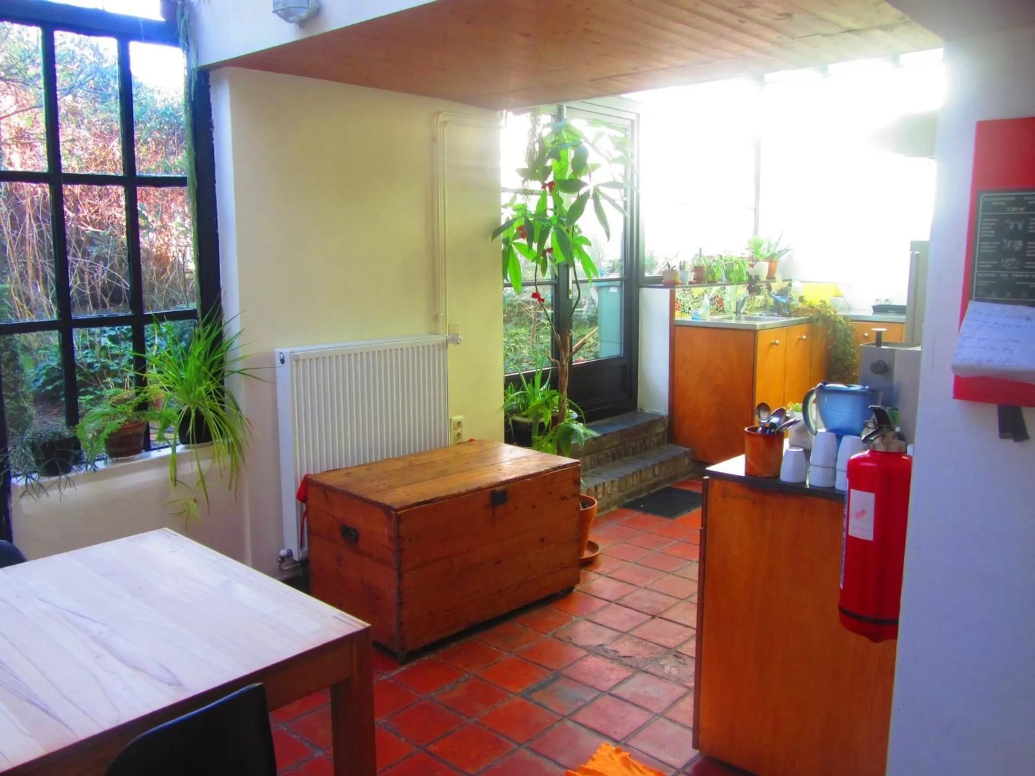 Kitchen or kitchenette in B&B Faja lobi