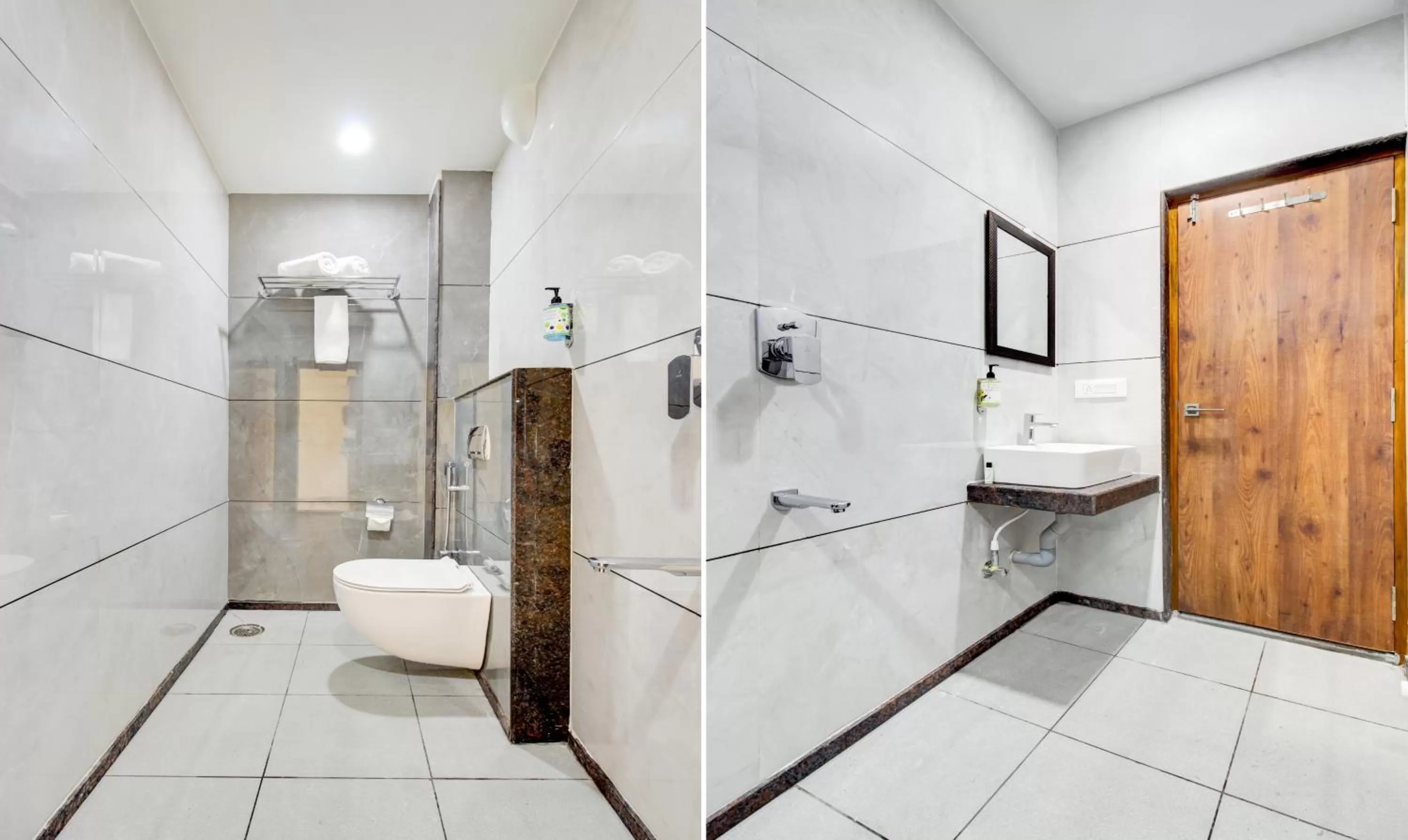 Bathroom in Treebo The Meridian, 10 Mins To Mahatma Gandhi Park