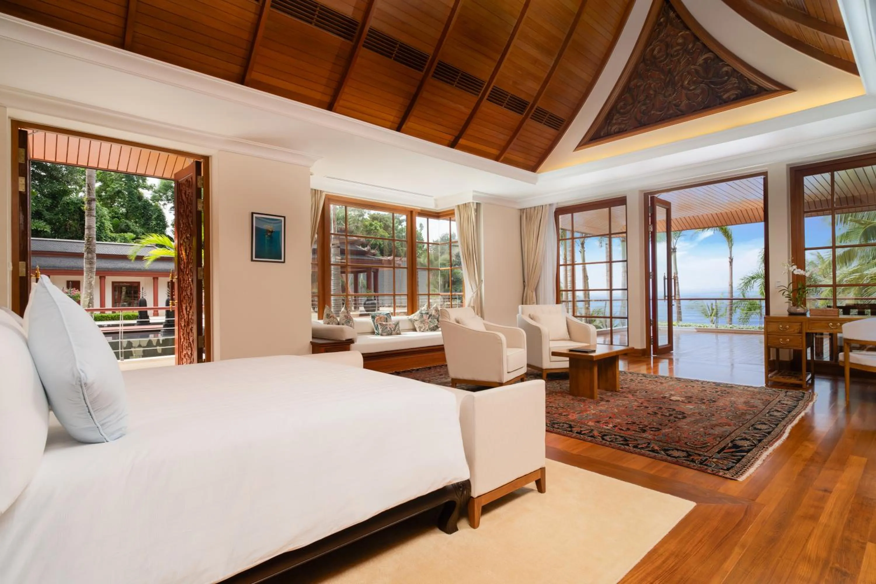Bed in Trisara Villas & Residences Phuket