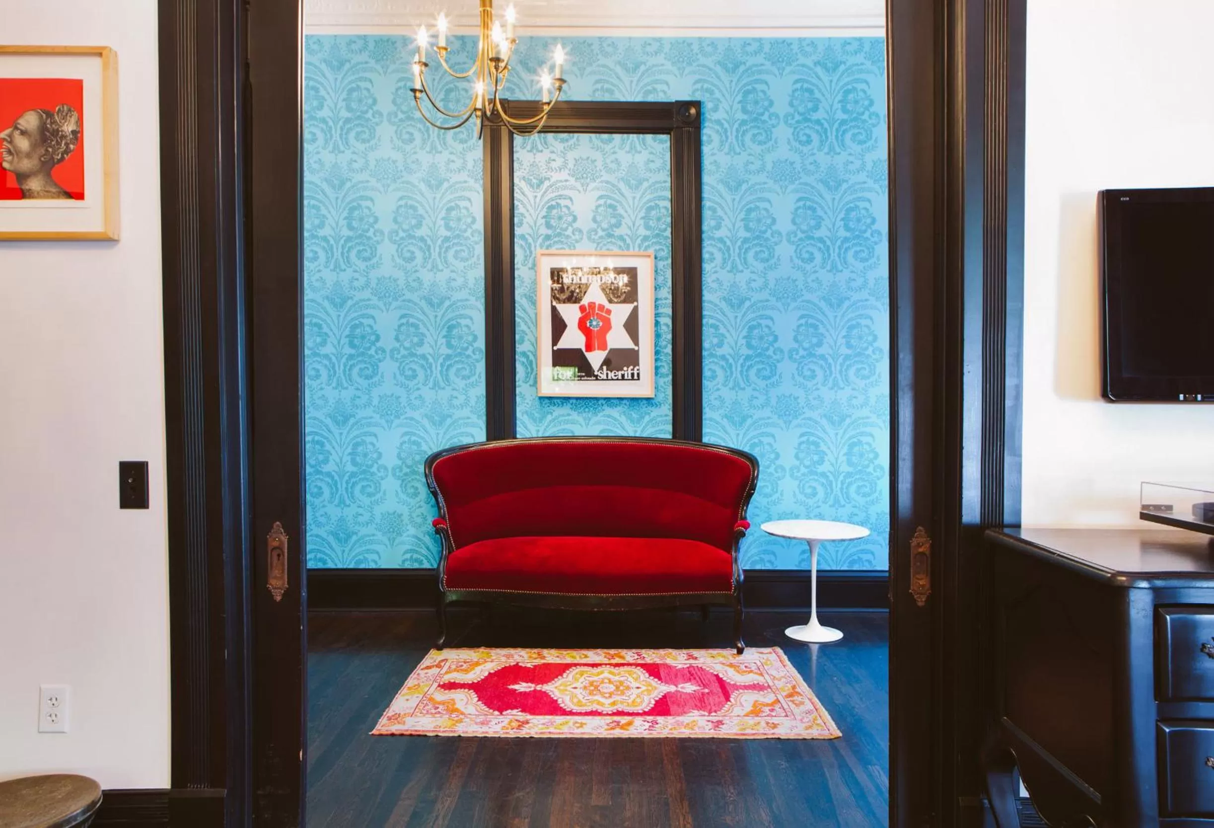 Seating area in Hotel Saint Cecilia