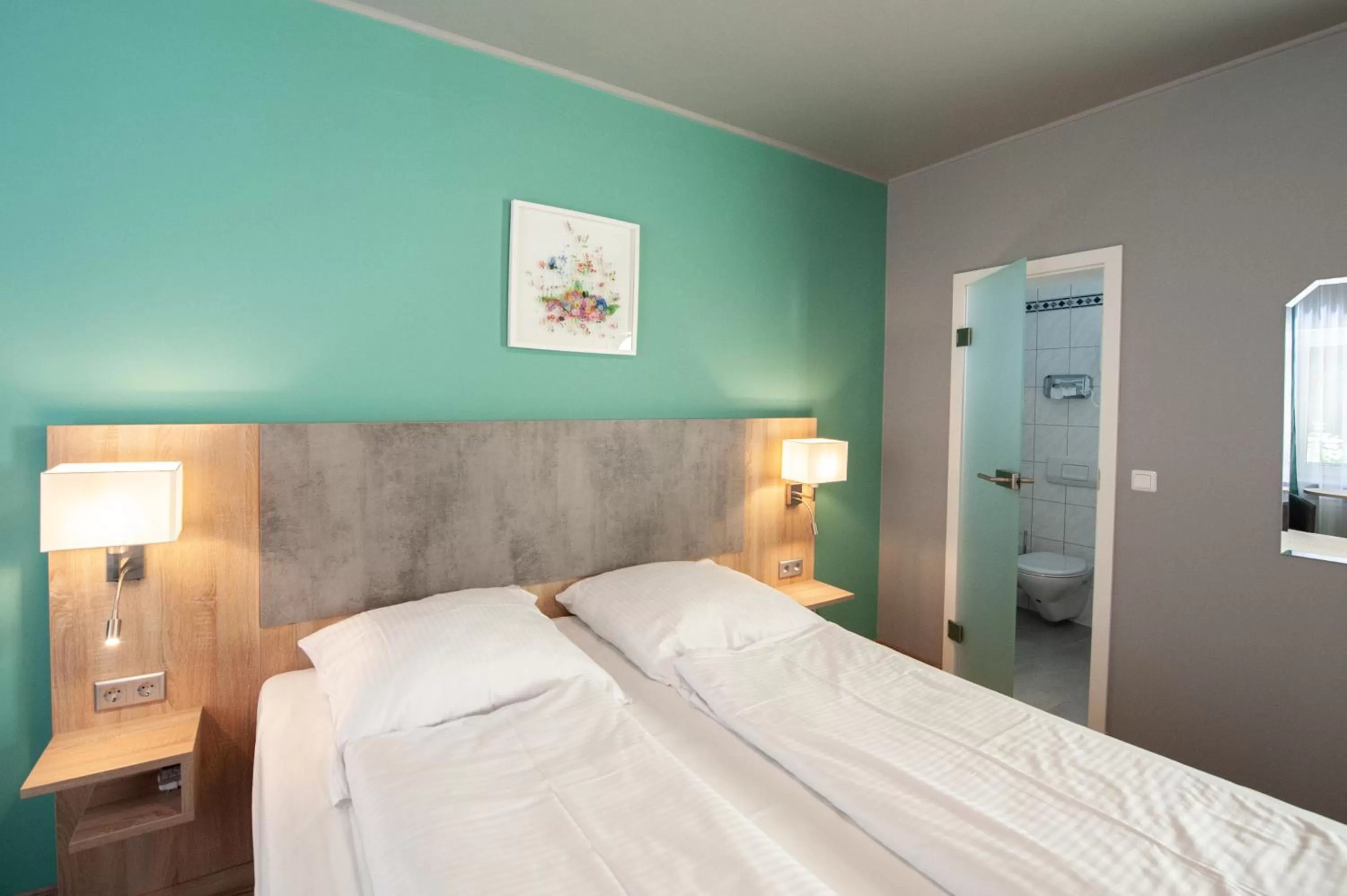 Bed in Hotel Blüchertal