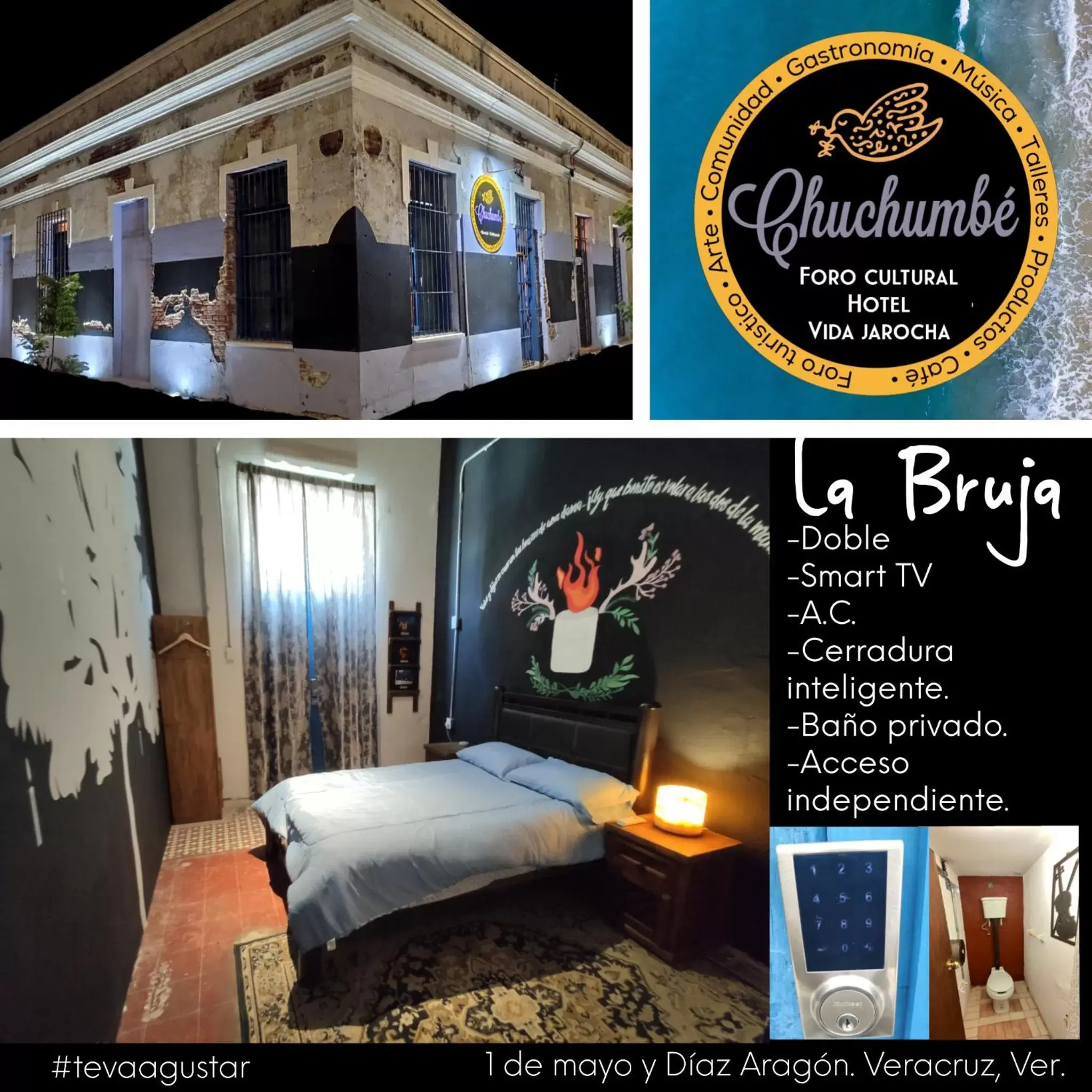 Deluxe Double Room in Chuchumbé Hotel Cultural, Restaurante & Café Deluxe Double Room in Chuchumbé Hotel Cultural, Restaurante & Café