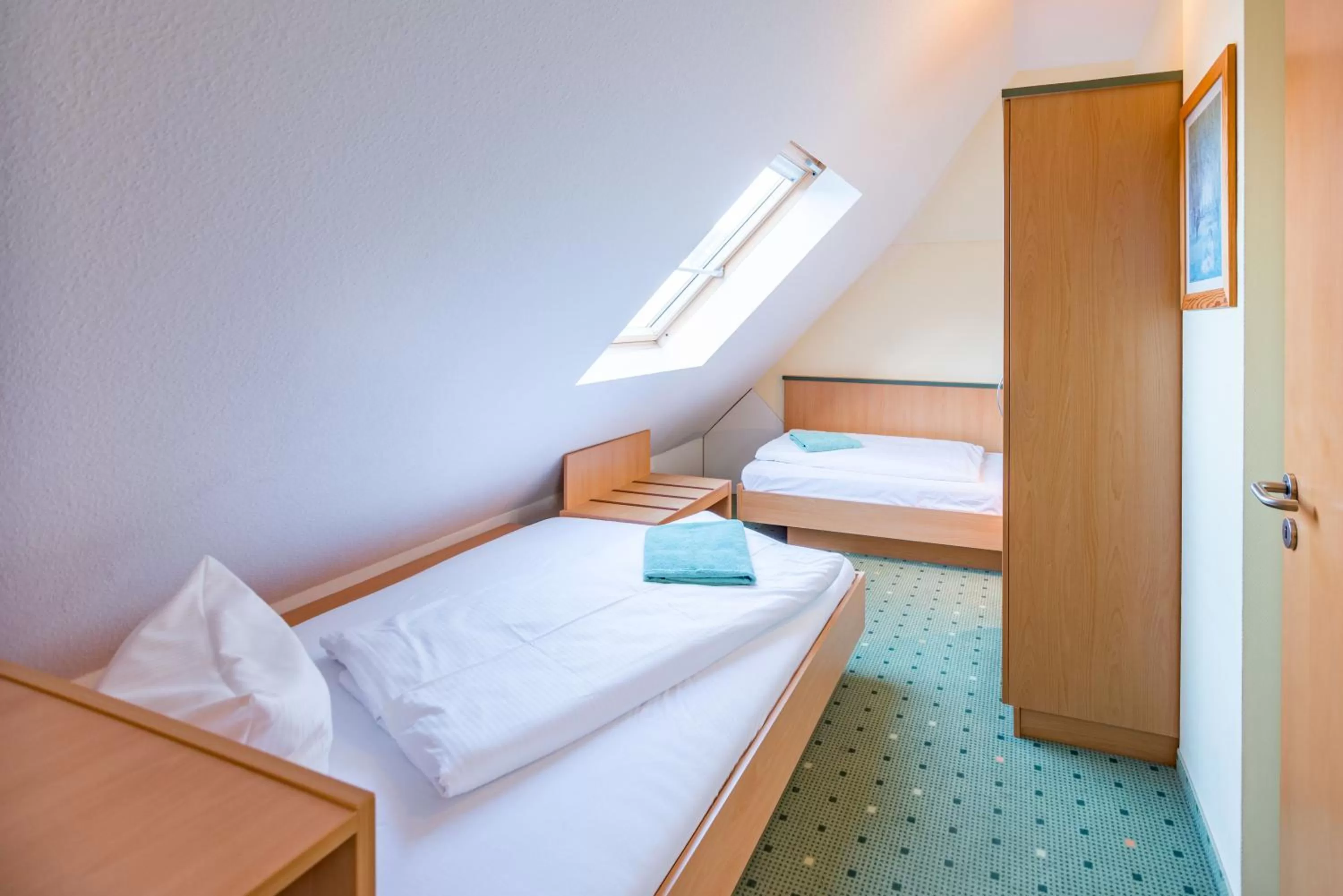 Bed in Am Weststrand Apartmenthaus Waldeck