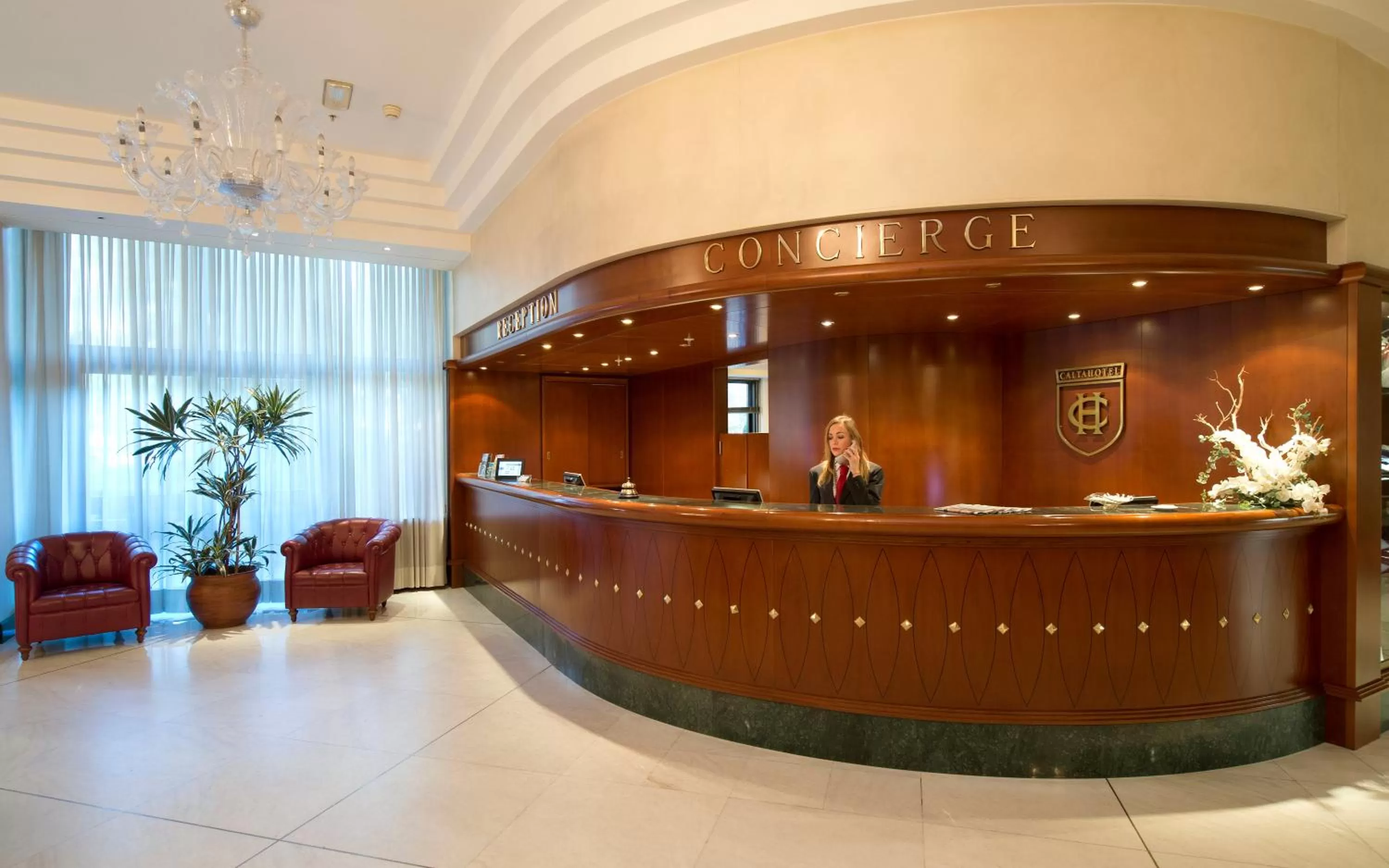Lobby or reception in Grand Hotel Barone Di Sassj