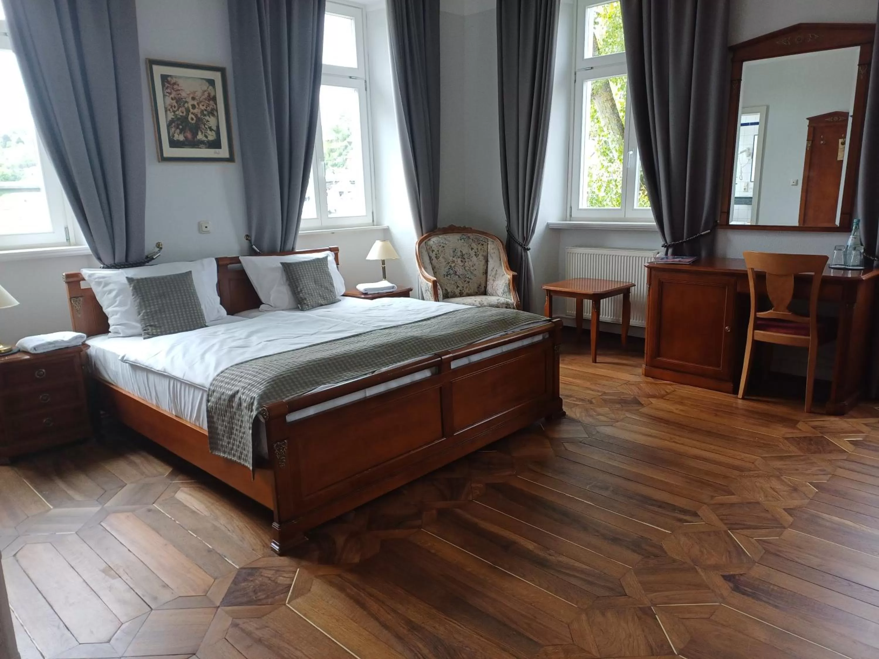 Bed in Hotel Villa Keller