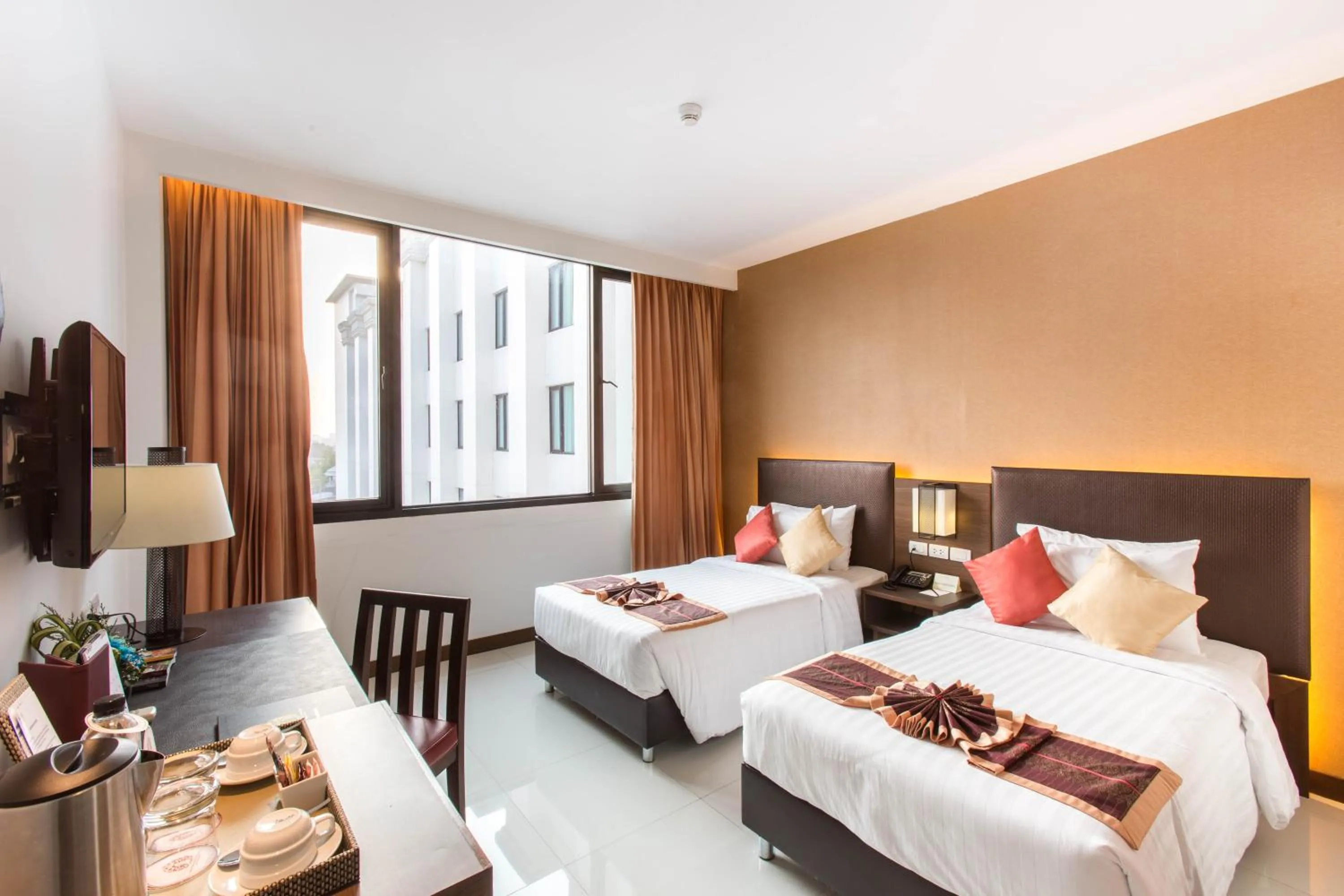Deluxe Double or Twin Room with Pool View in Mida Grande Hotel Dhavaravati Nakhon Pathom - SHA PLUS