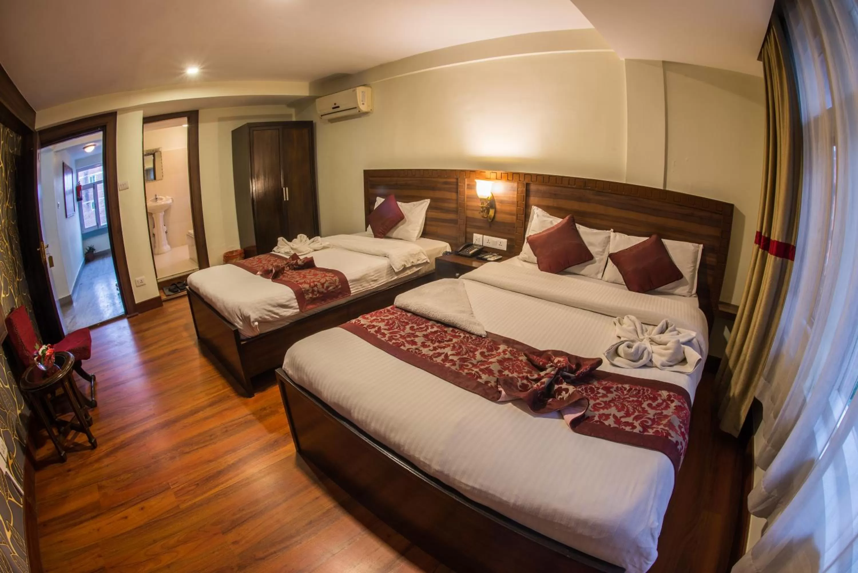 Bed in Hotel Yambu kathmandu