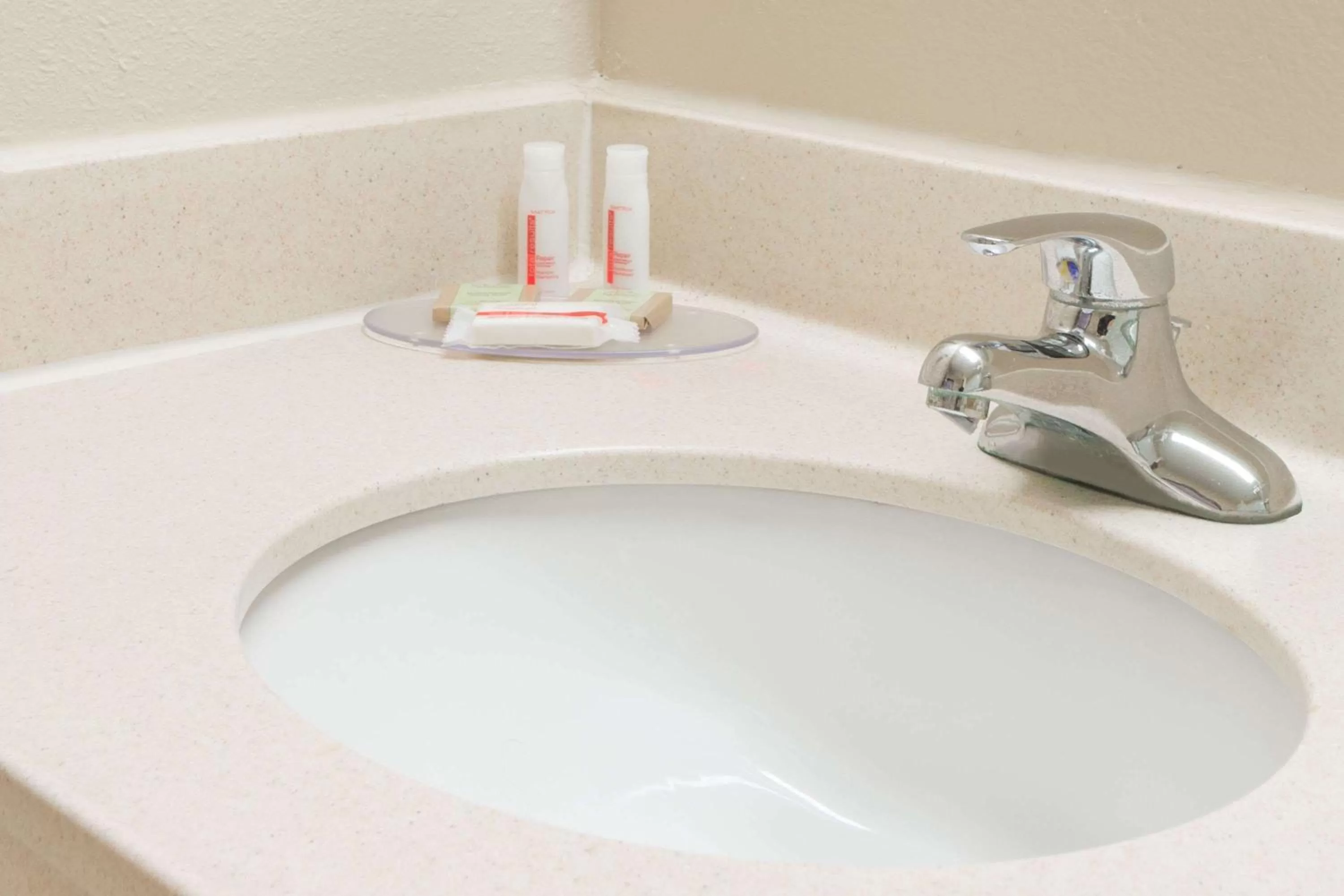 Bathroom in Super 8 by Wyndham St Charles