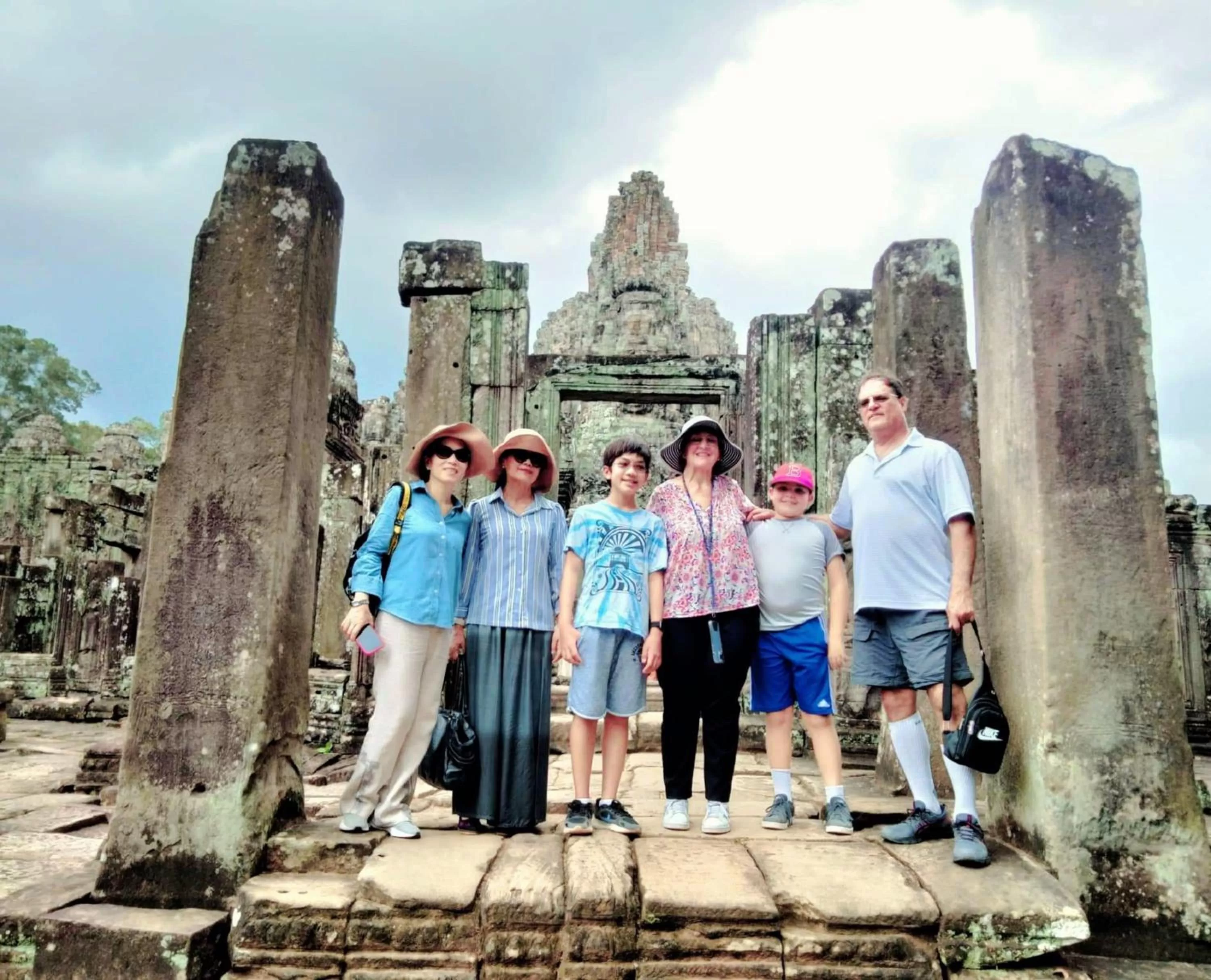 Family in Long Night Siem Reap Hotel