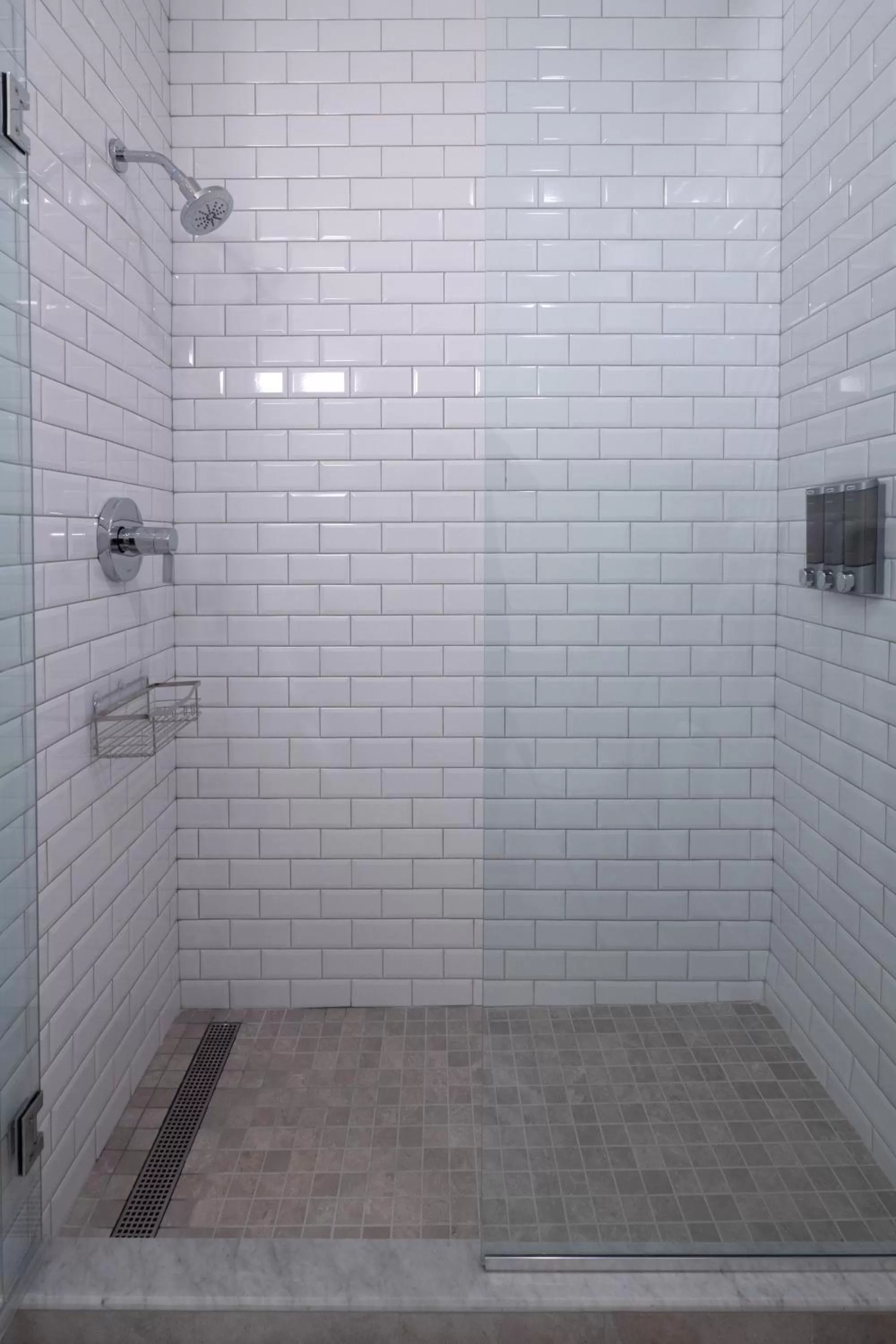 Shower in Luxury Furnished Apartments by Hyatus Downtown at Yale