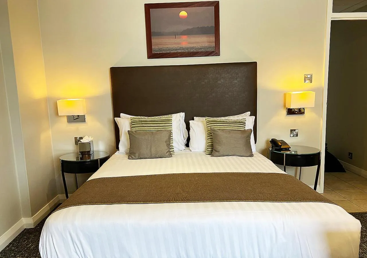 Bed in Sandbanks Hotel