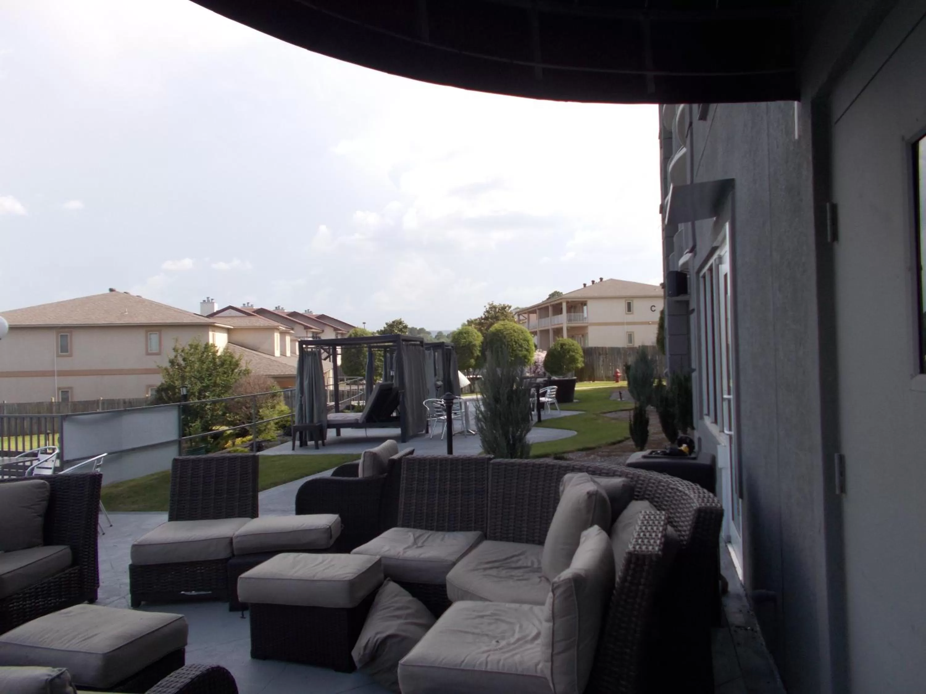 Patio in Baymont on the lake by Wyndham Hot Springs