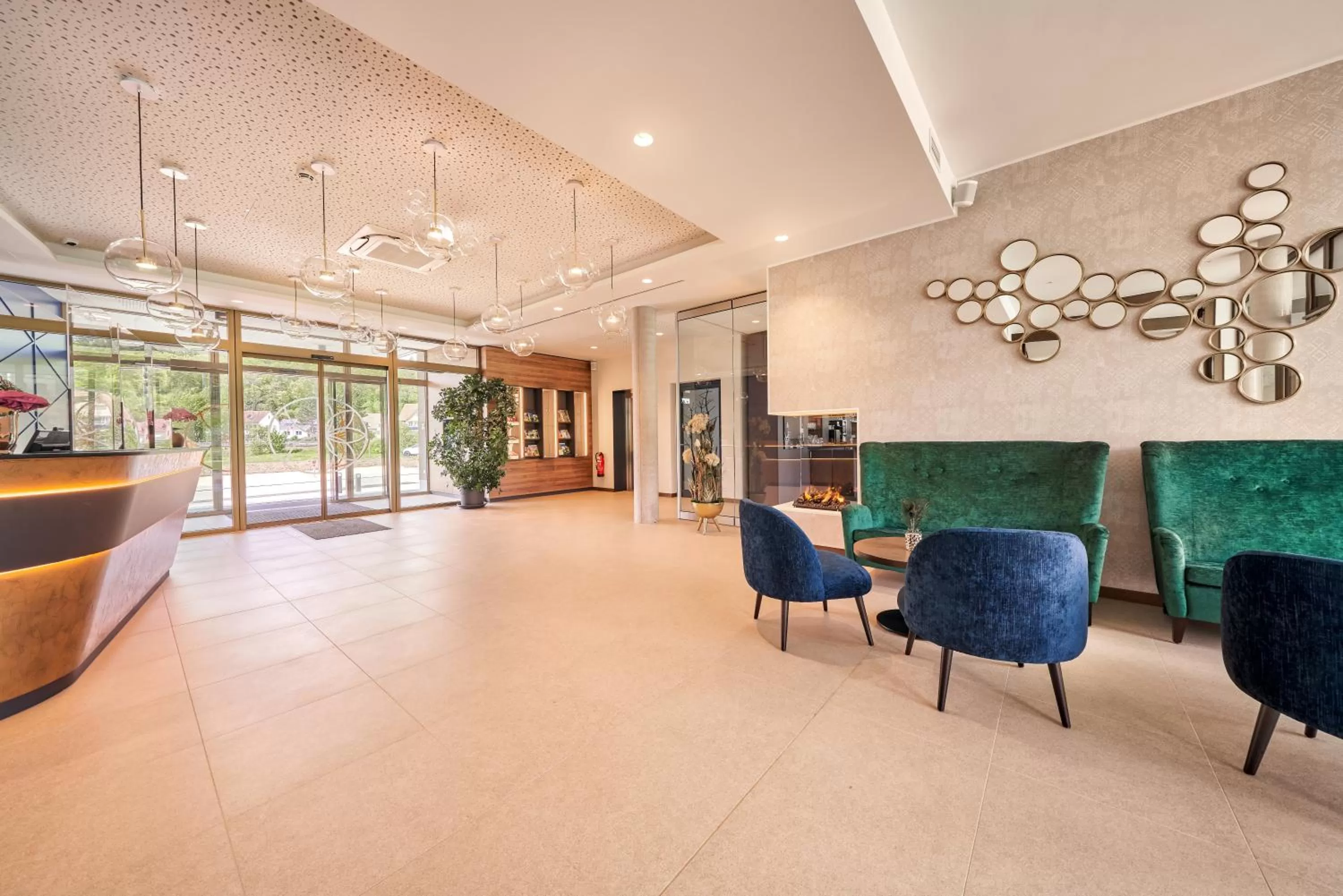 Lobby or reception in Karls Hotel