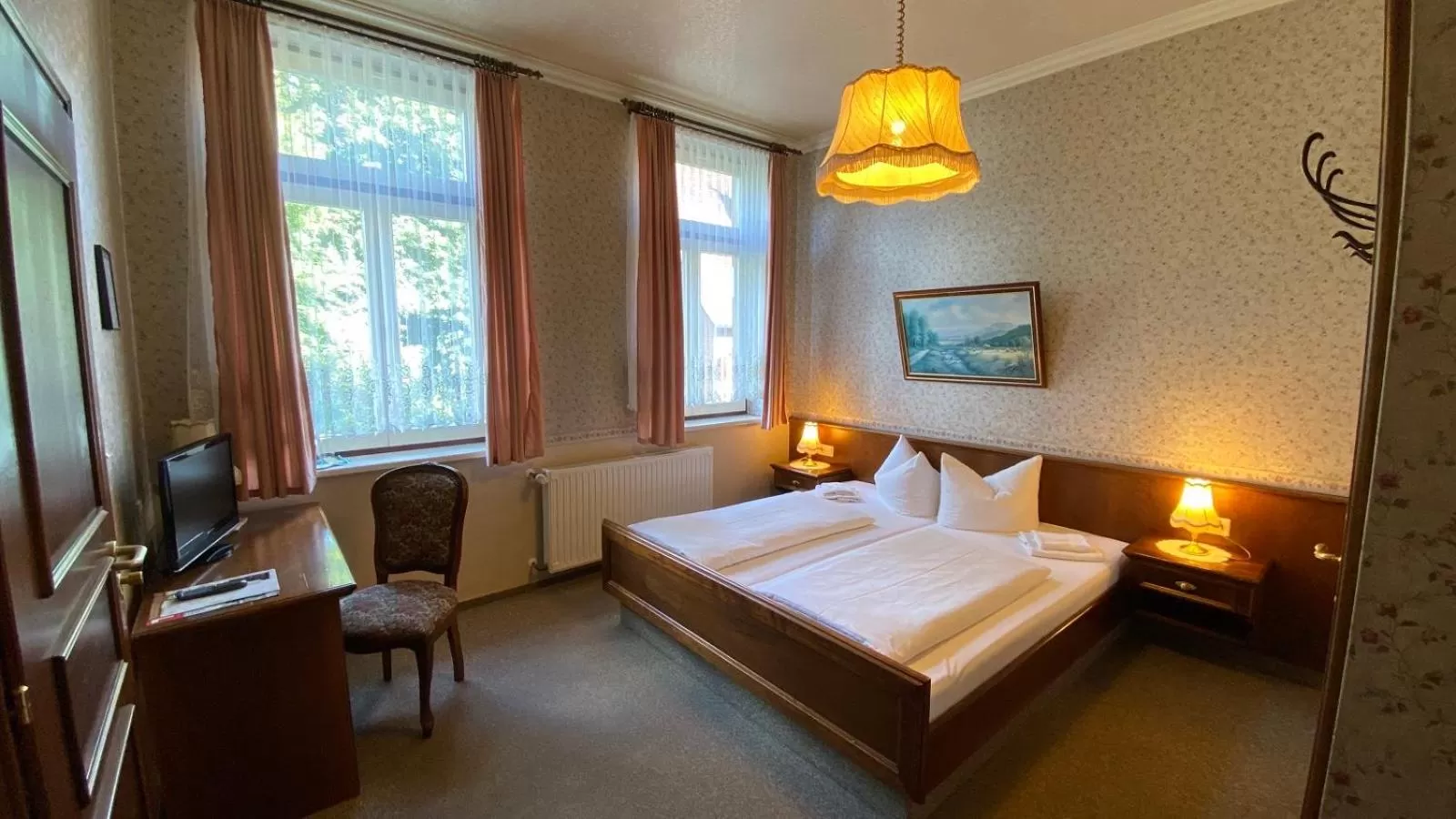 Photo of the whole room, Bed in Braugasthof Papiermühle