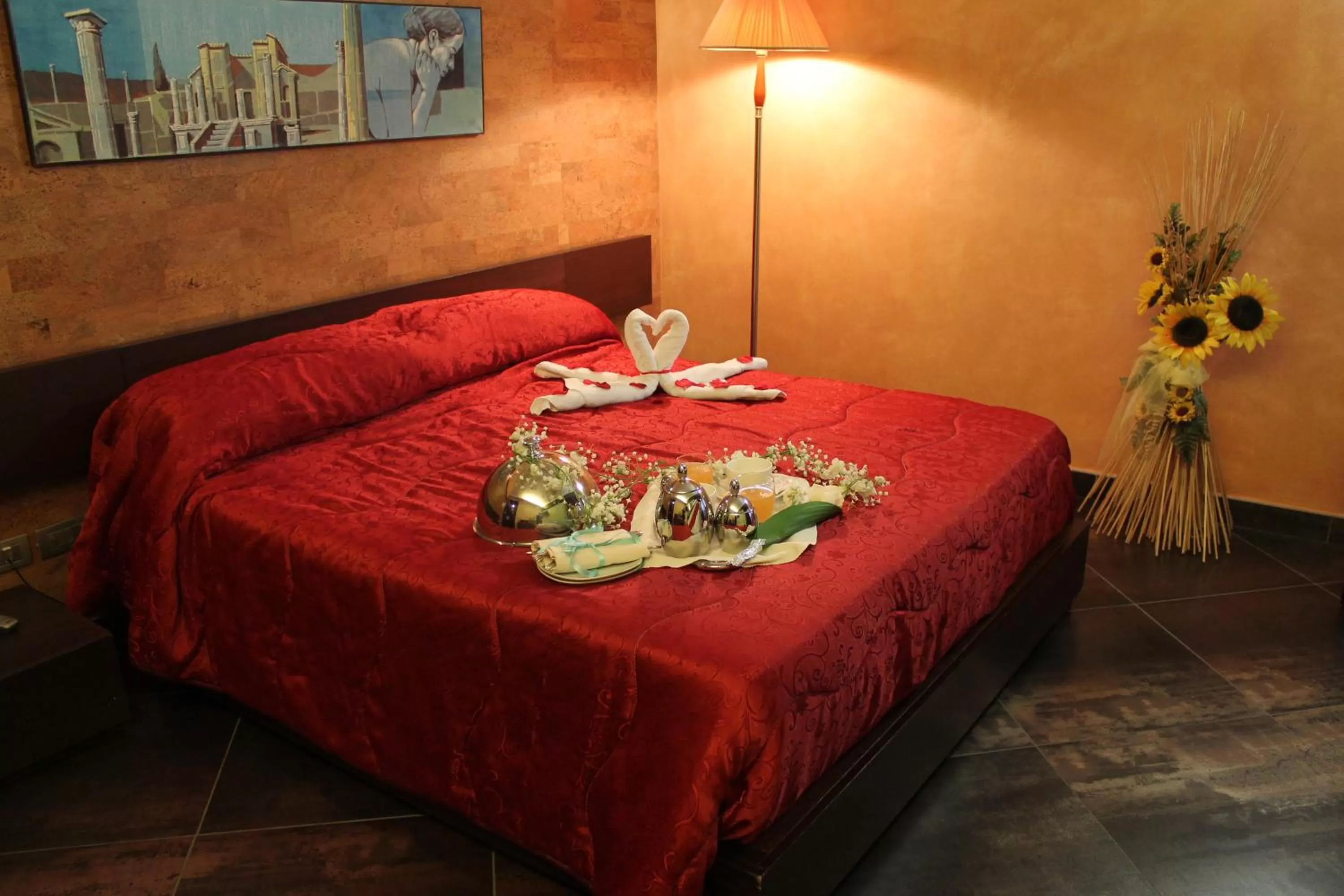 Bed in Abalon Pompei Resort