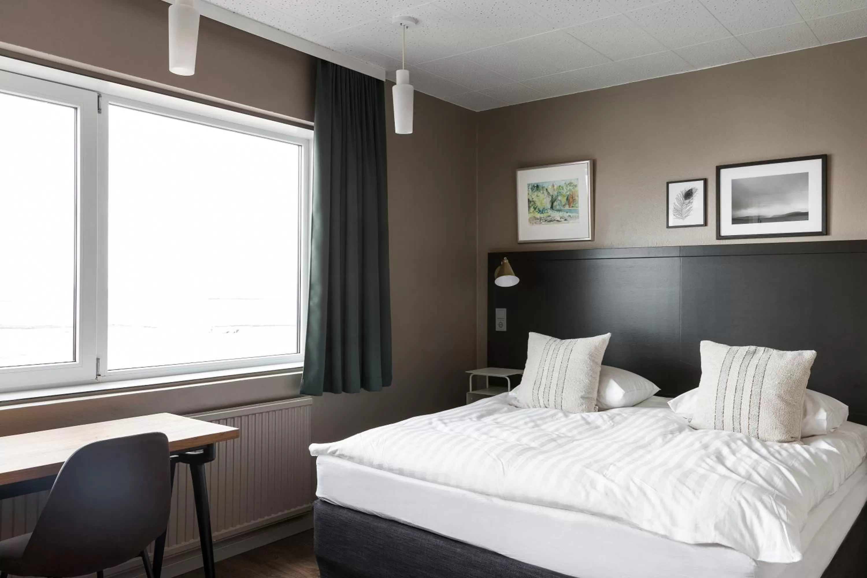 Bedroom, Bed in Hotel Höfn