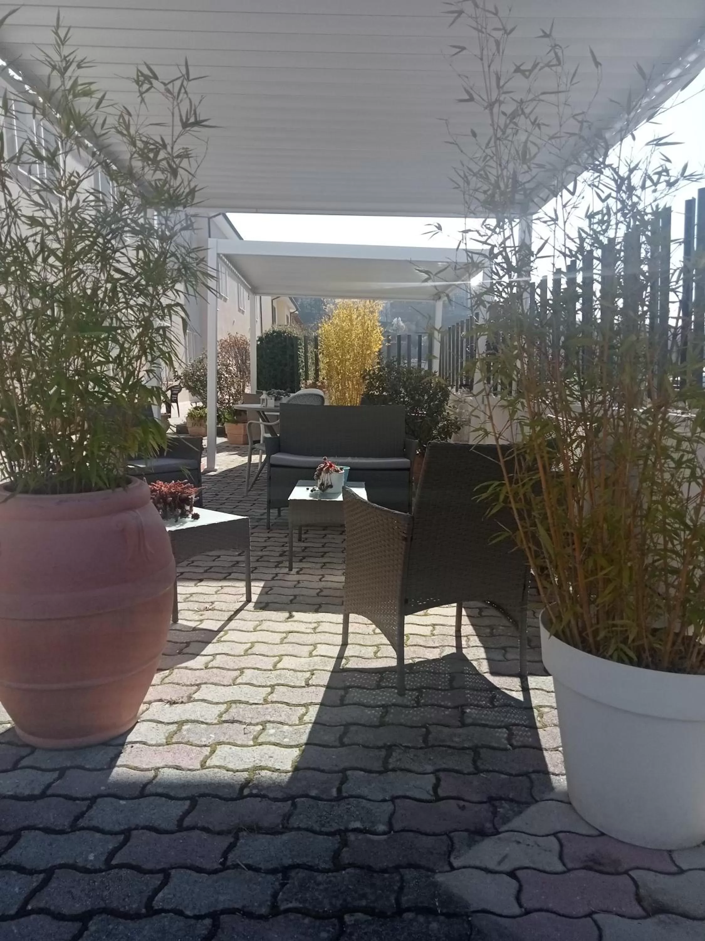 Patio in Hotel Porta Rivera