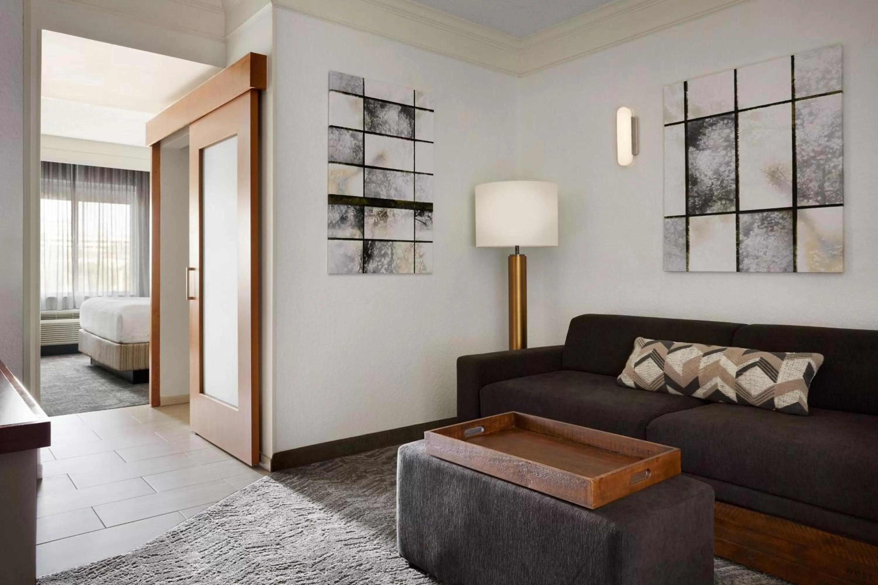 Living room, Bed in SpringHill Suites by Marriott San Antonio Downtown-Riverwalk Area