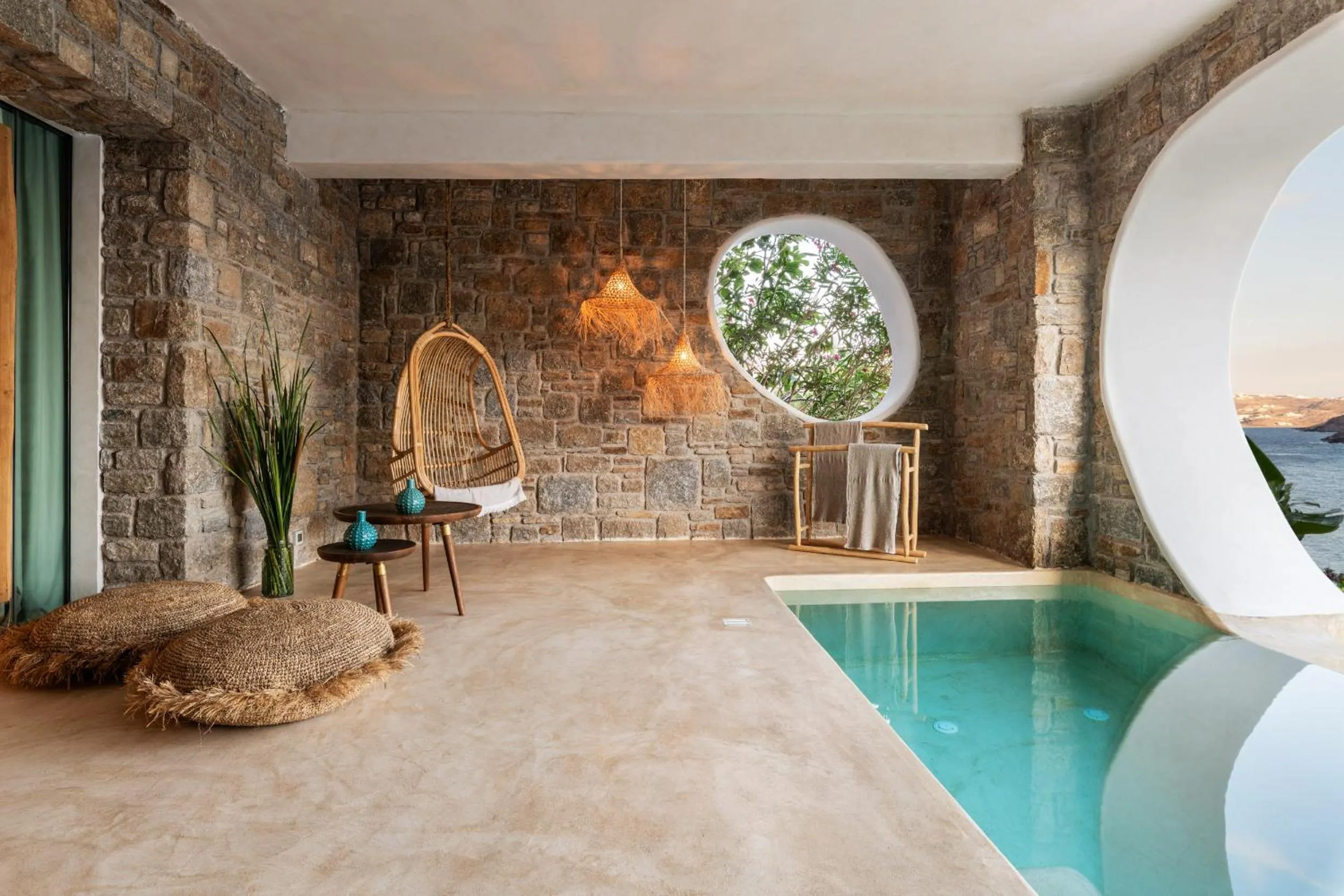 Swimming pool in Panormos Village Hotel