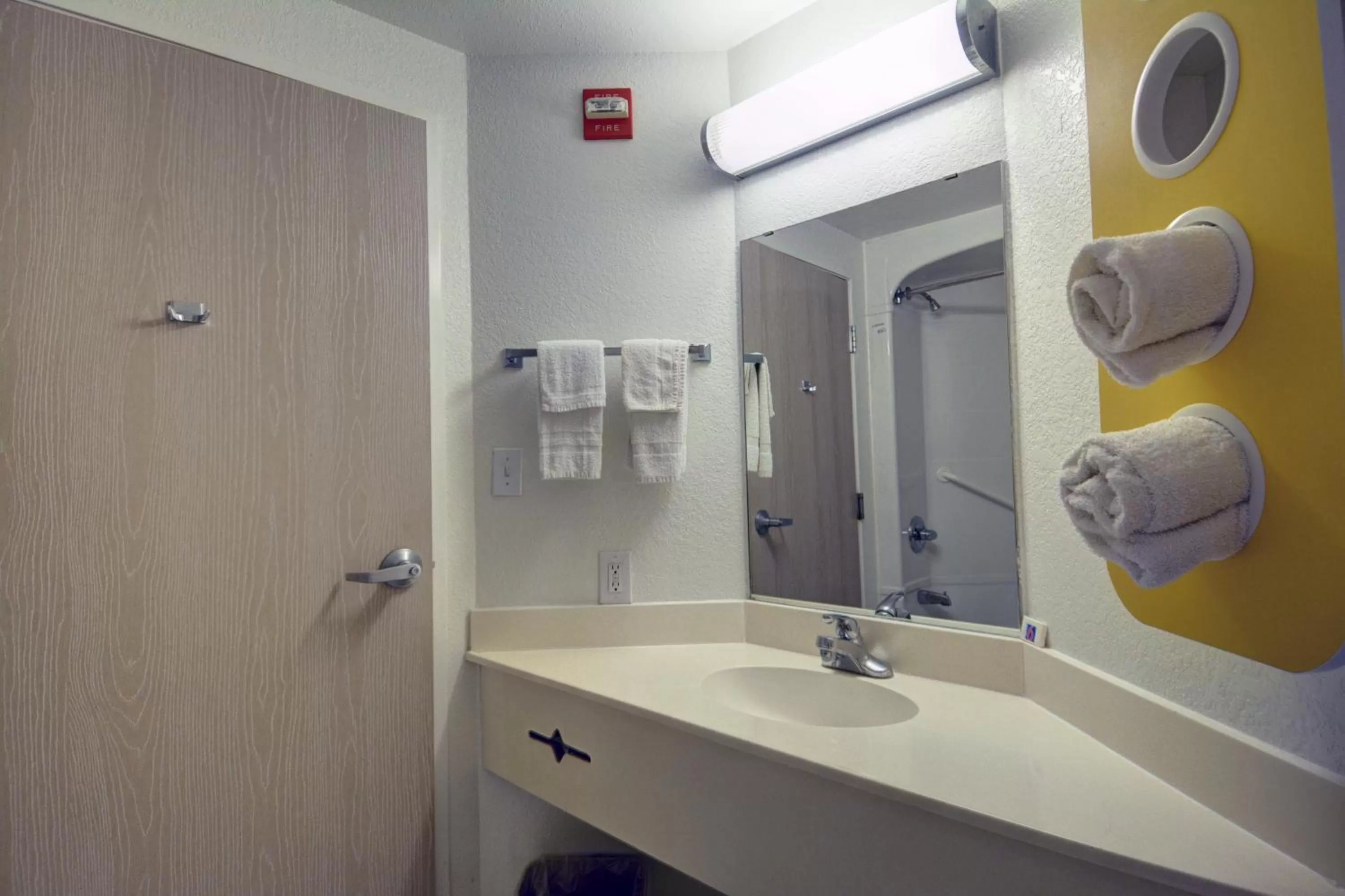 Shower in Motel 6-Denison, TX