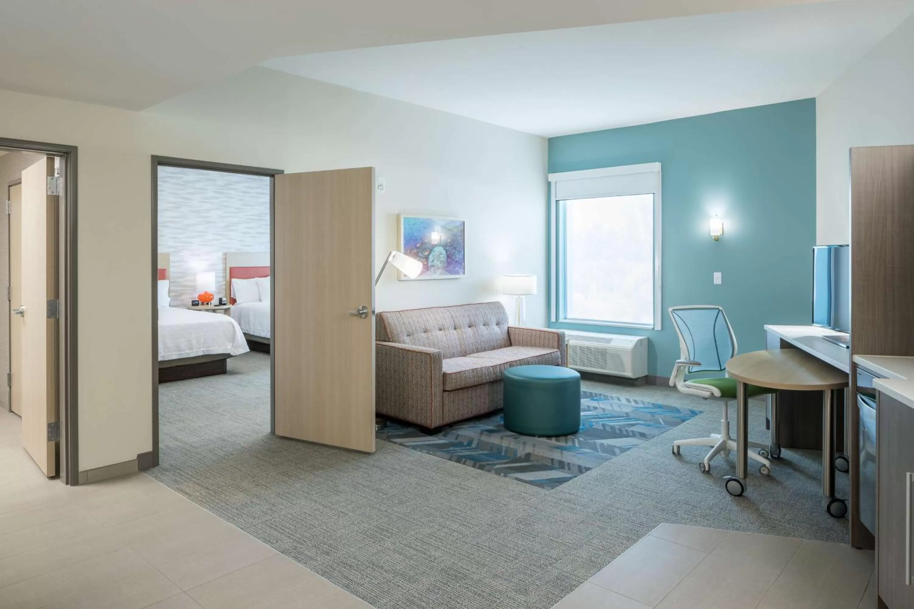 Bedroom, Bed in Home2 Suites By Hilton Cape Canaveral Cruise Port