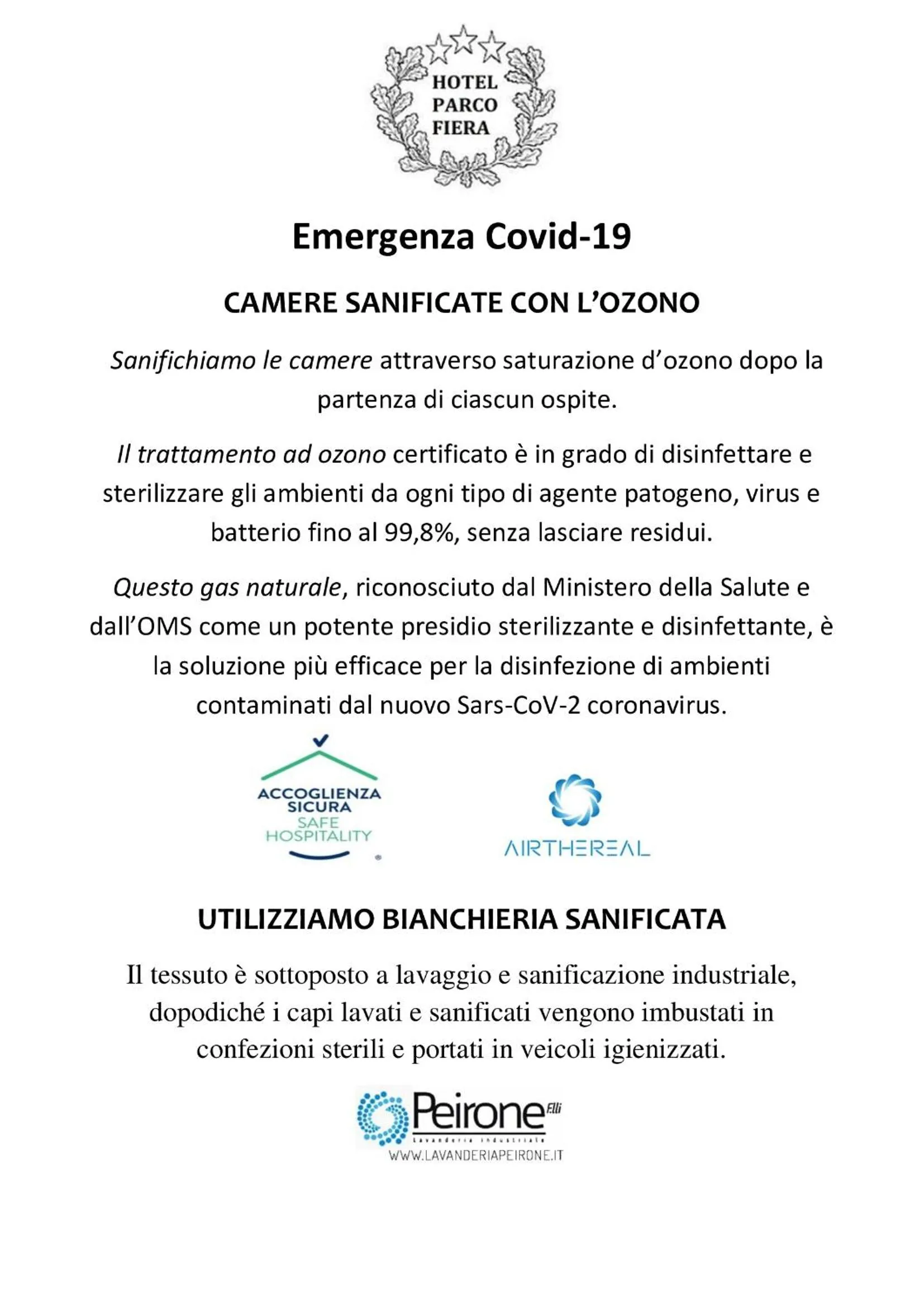 Bed in Hotel Parco Fiera