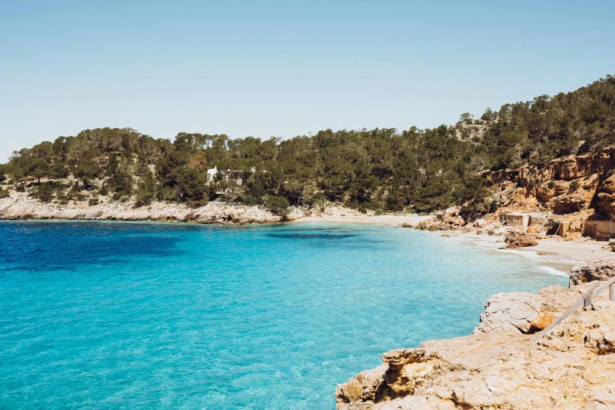 Beach in 7Pines Resort Ibiza, part of Destination by Hyatt