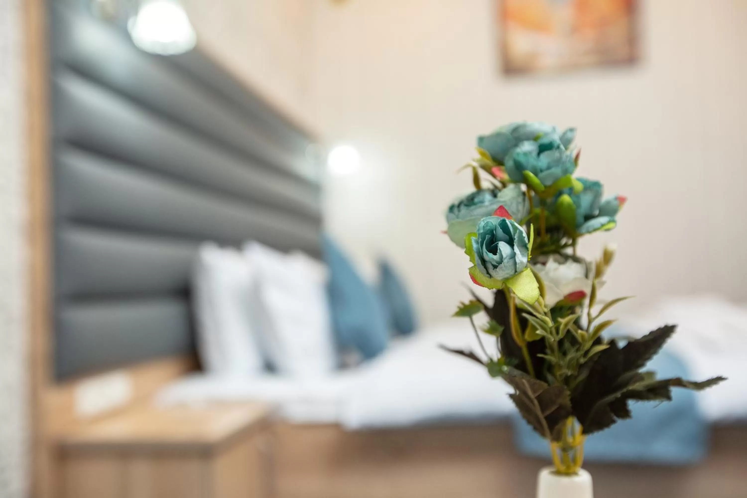 Decorative detail, Bed in Mirzo Boutique Hotel