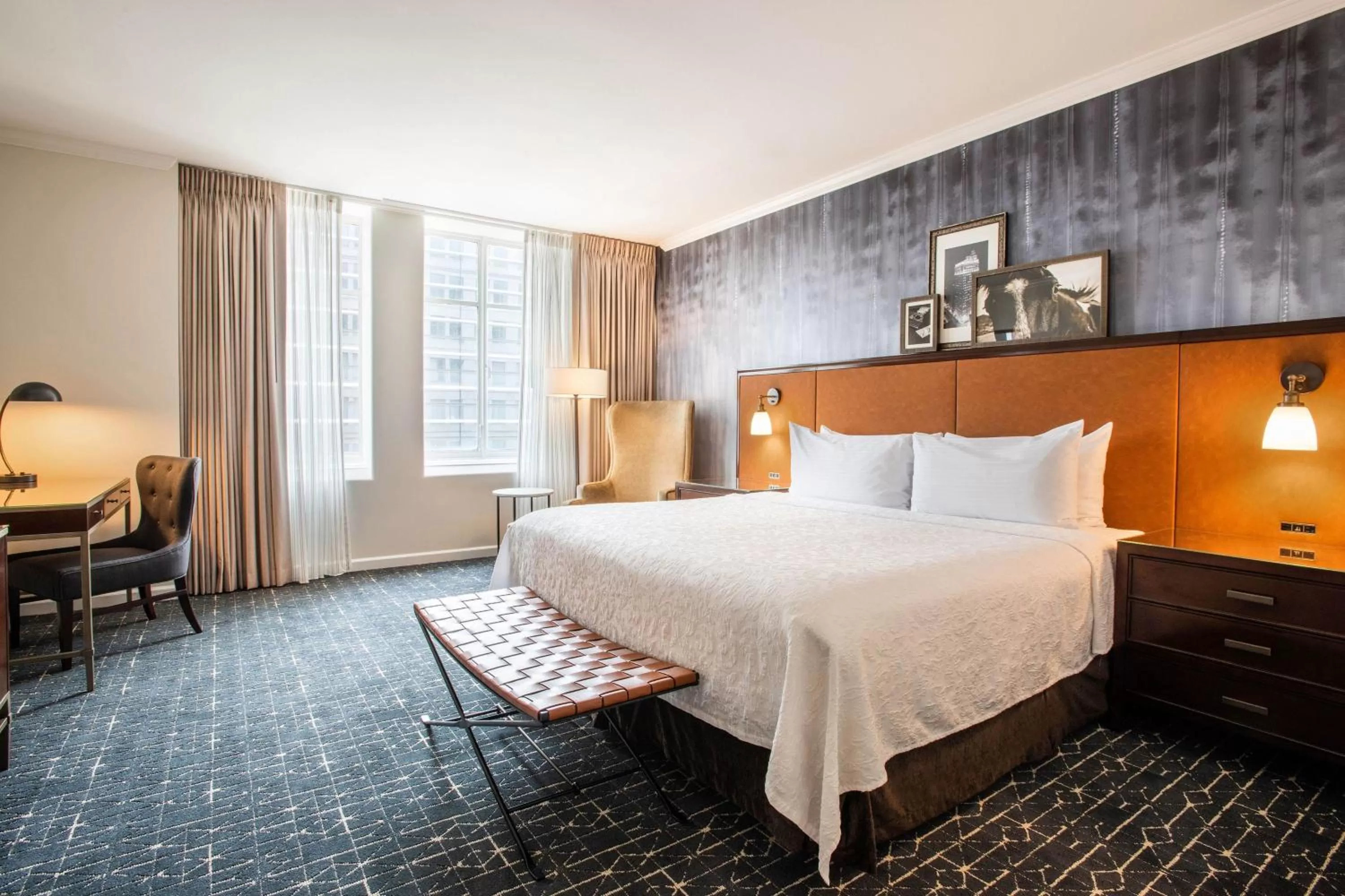 Newly Renovated, Guest room, 1 King in Magnolia Hotel Houston, a Tribute Portfolio Hotel