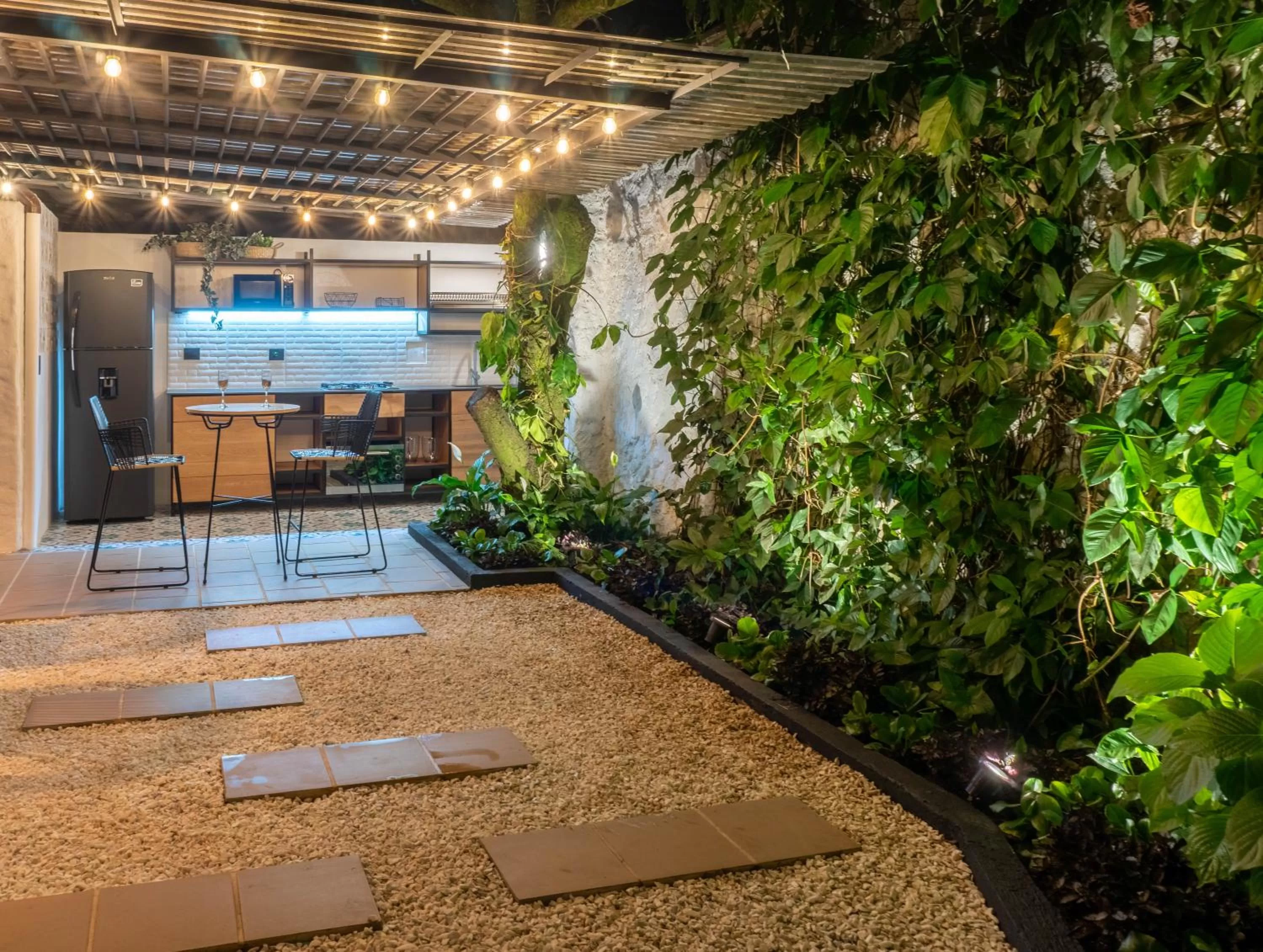 Garden view in Casa Medallo