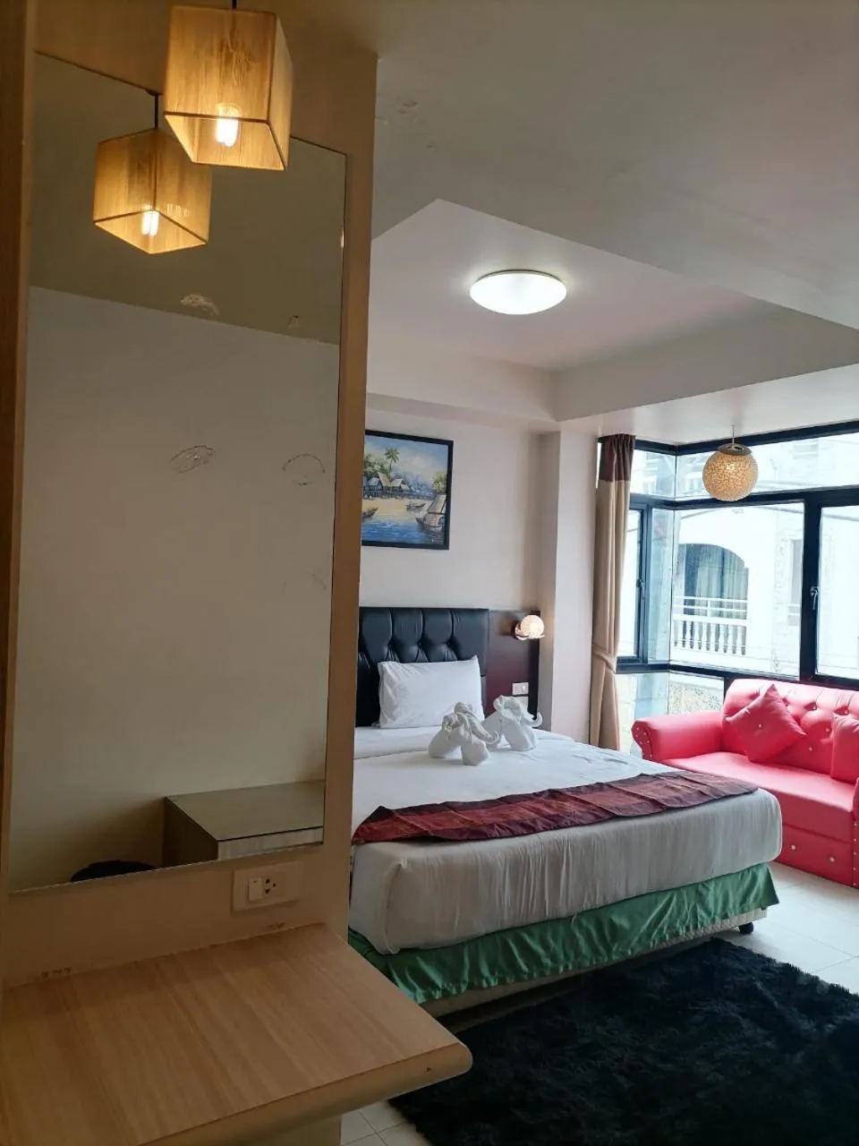 Seating area, Bed in Amici Miei Hotel (SHA Certified)