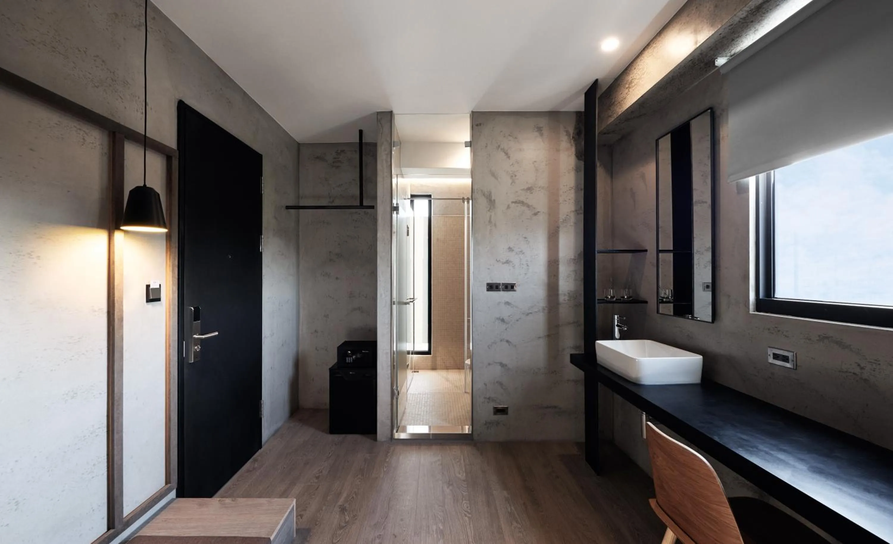 Shower in Waterfront Hotel