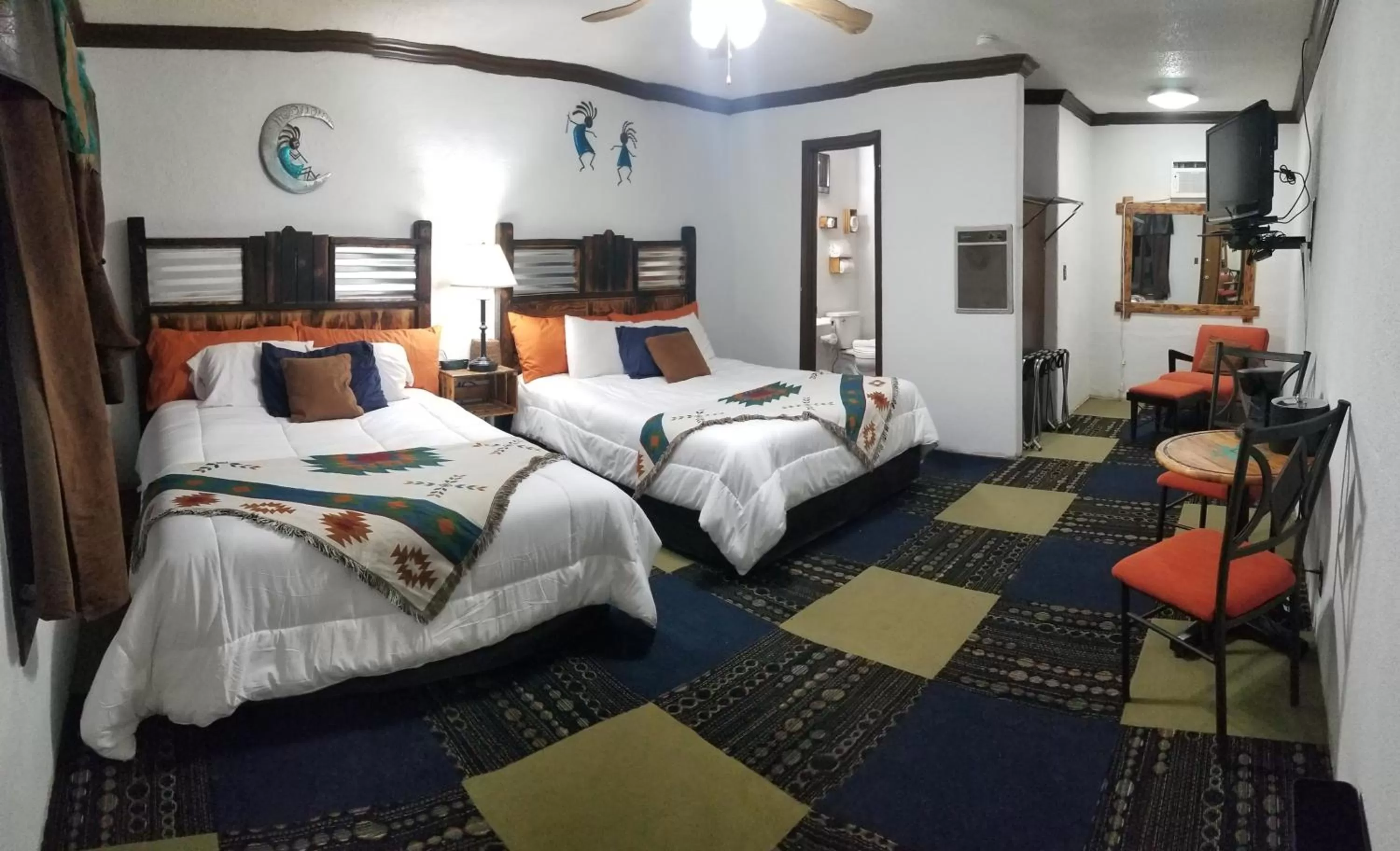 Bed in Adobe Sands Motel