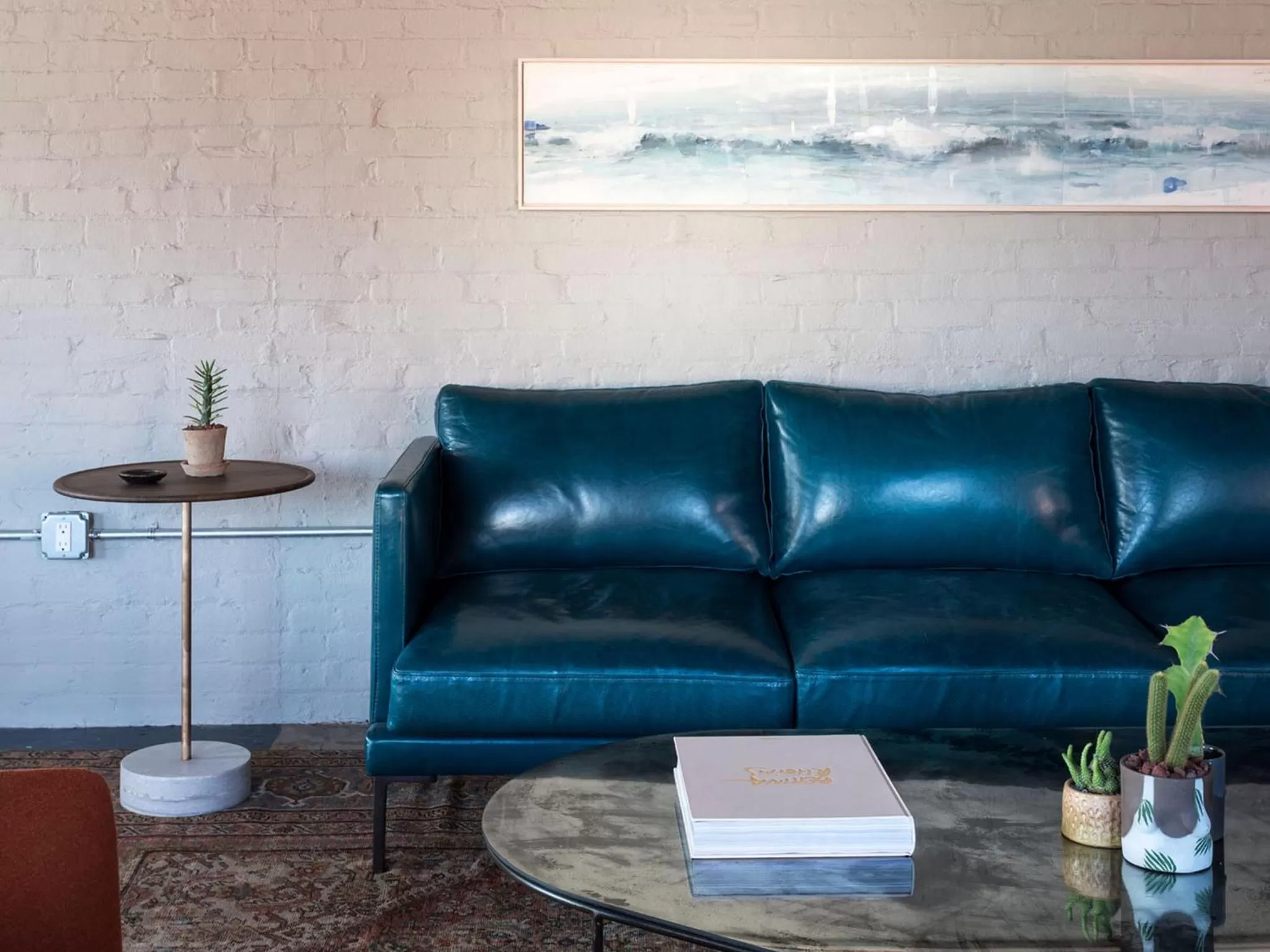 Seating area in Wm. Mulherin's Sons Hotel