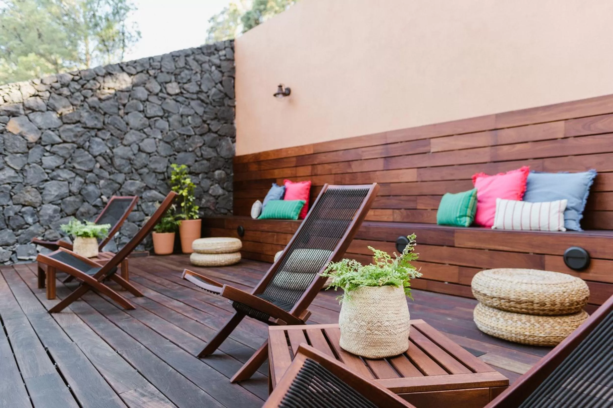 Patio in Hotel Rural Ohana