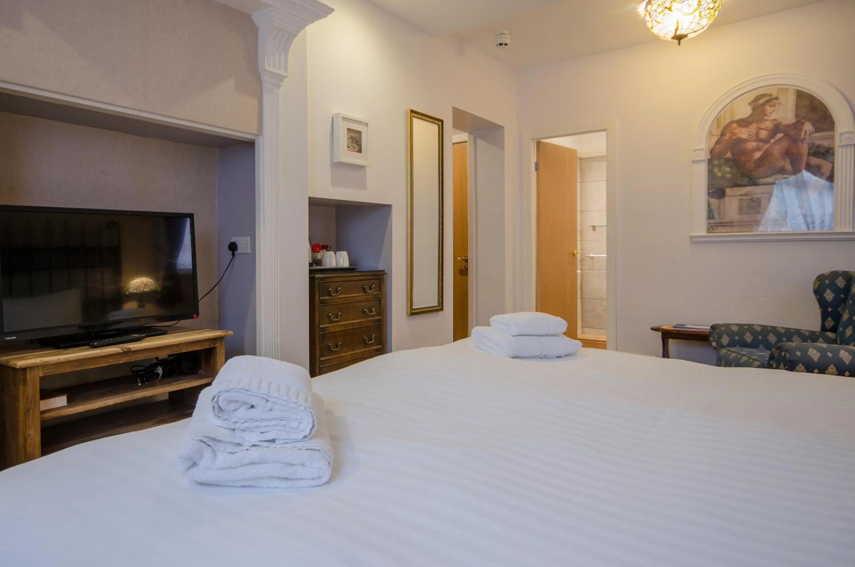 Bed in Dukes Folly Hotel