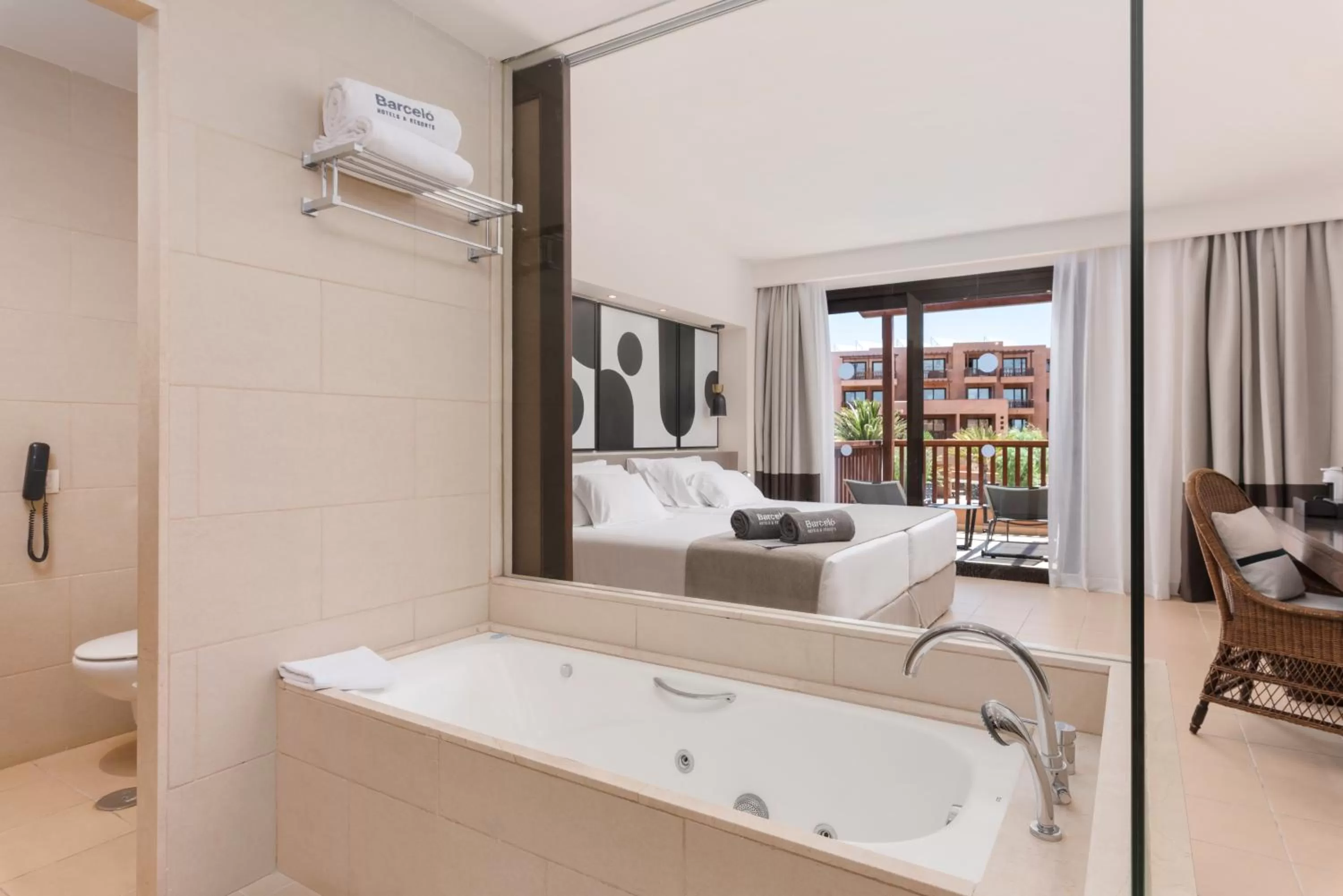 Bathroom, Bed in Barceló Tenerife