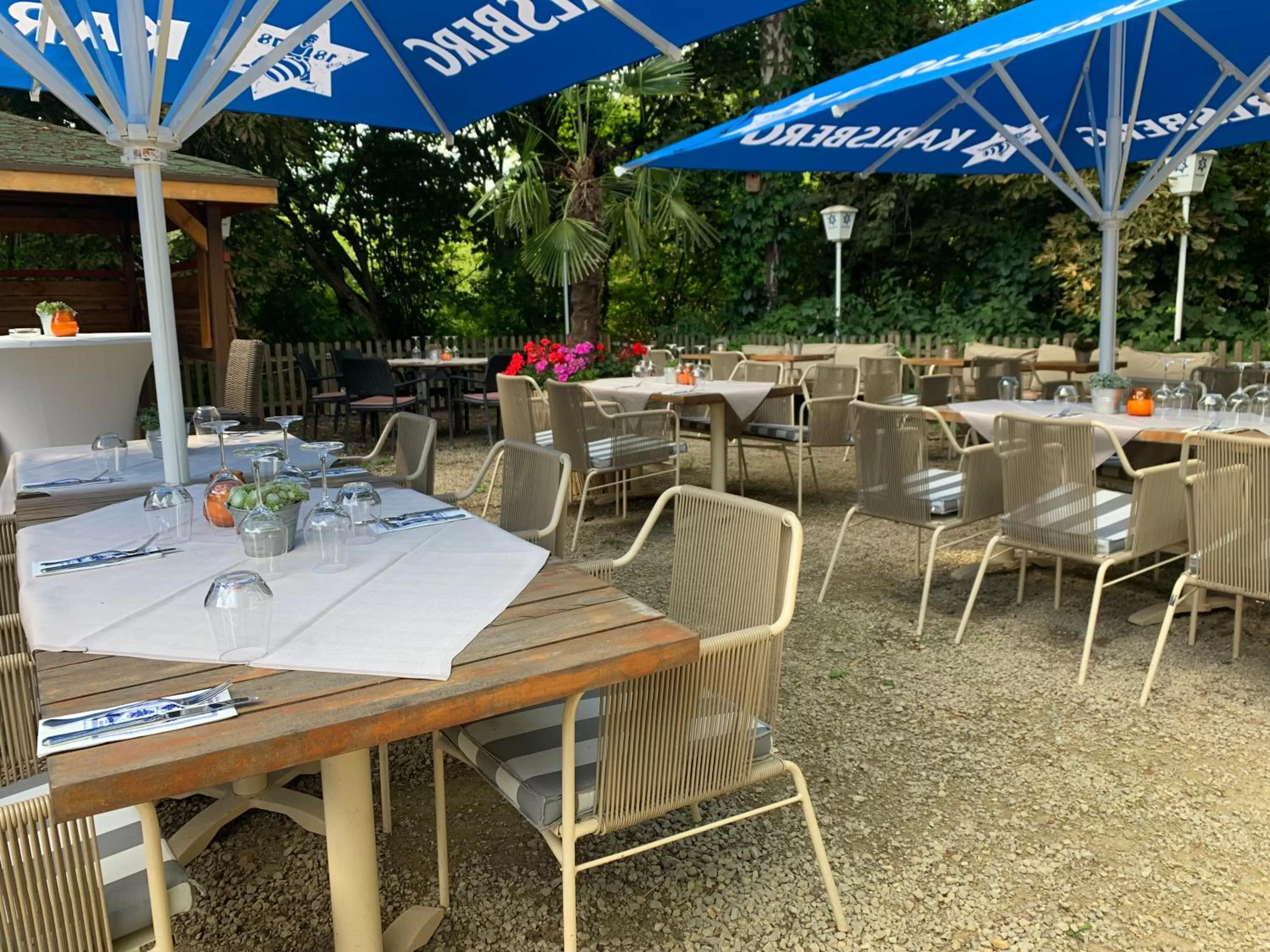Patio in Hotel Restaurant El Greco bei der Taffingsmühle