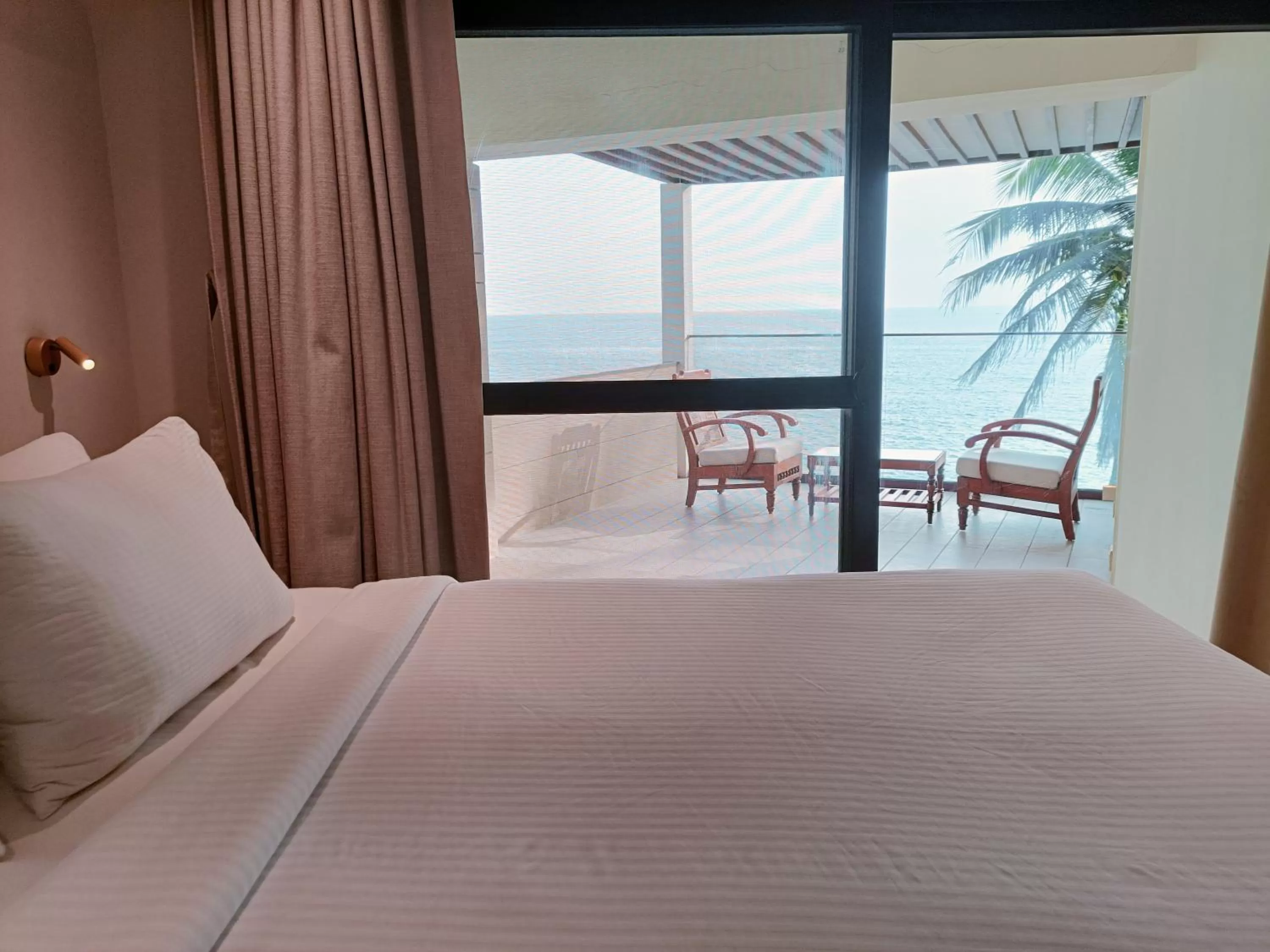 Bed in Rockholm at the Light House Beach