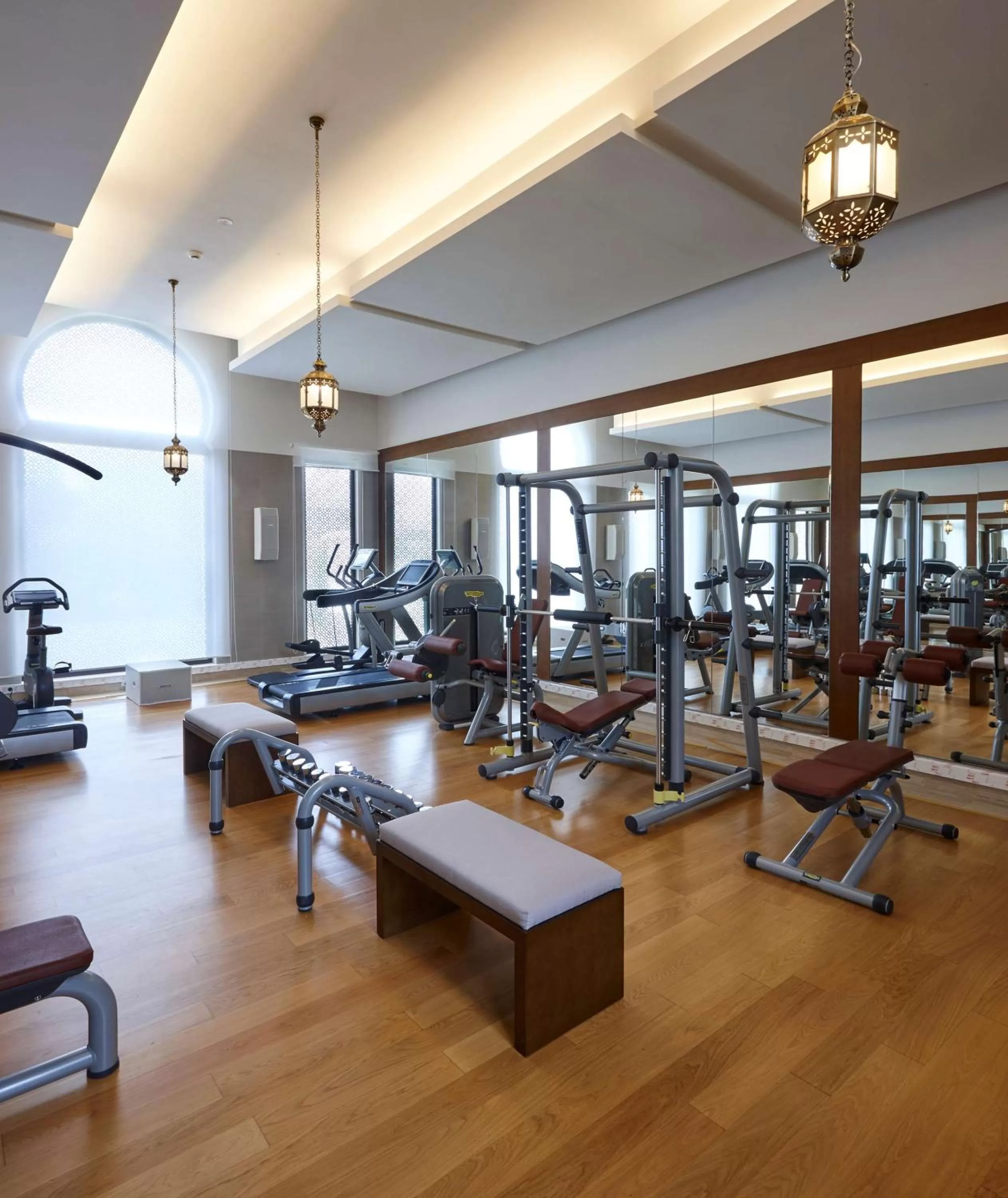 Fitness centre/facilities in Banyan Tree Tamouda Bay