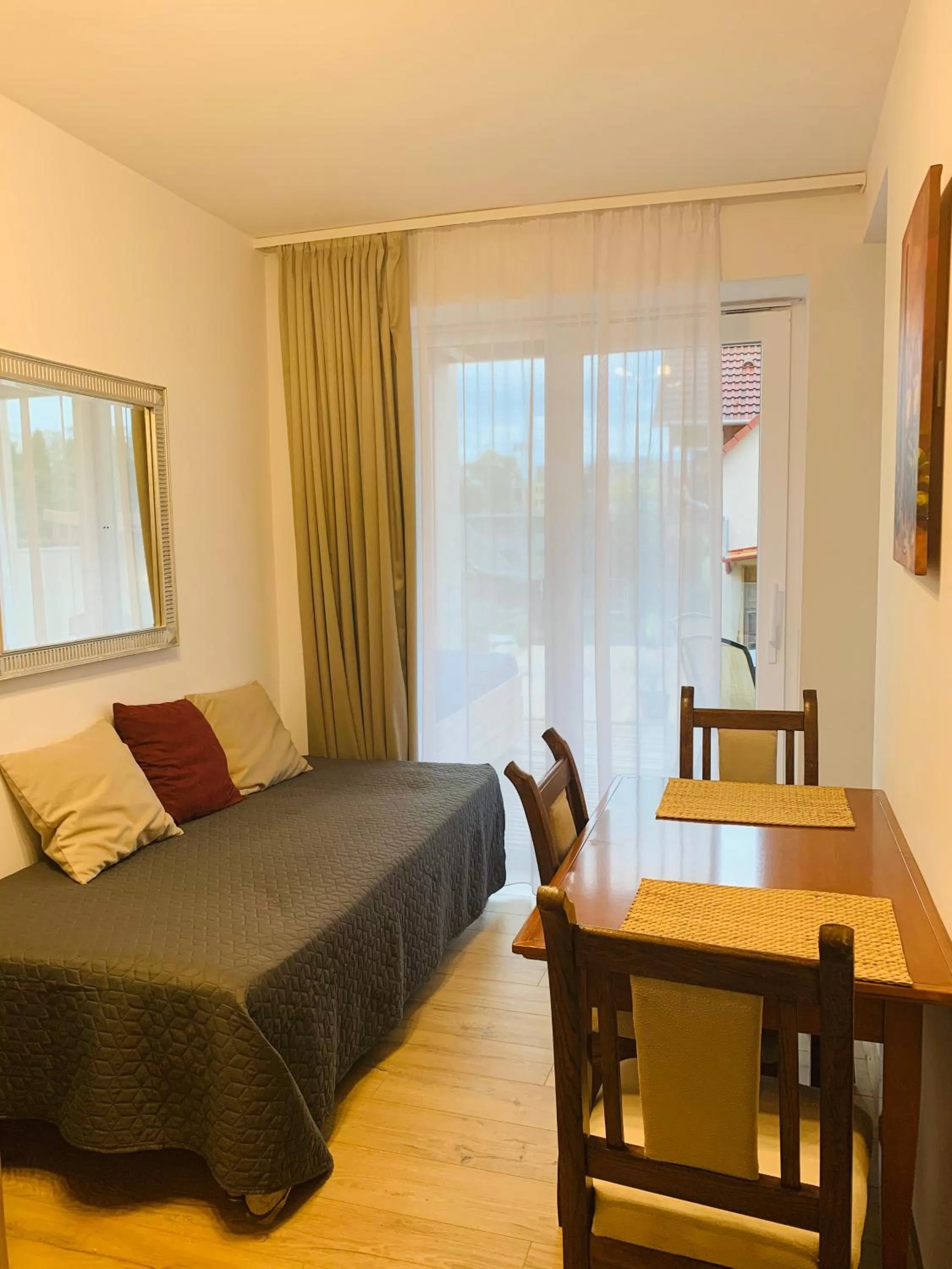 Bed in Egria Apartments