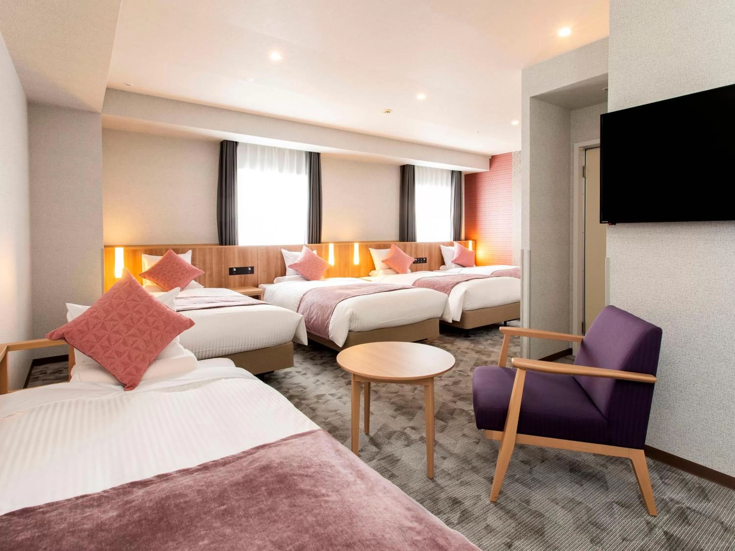 Photo of the whole room, Bed in ART HOTEL Aomori