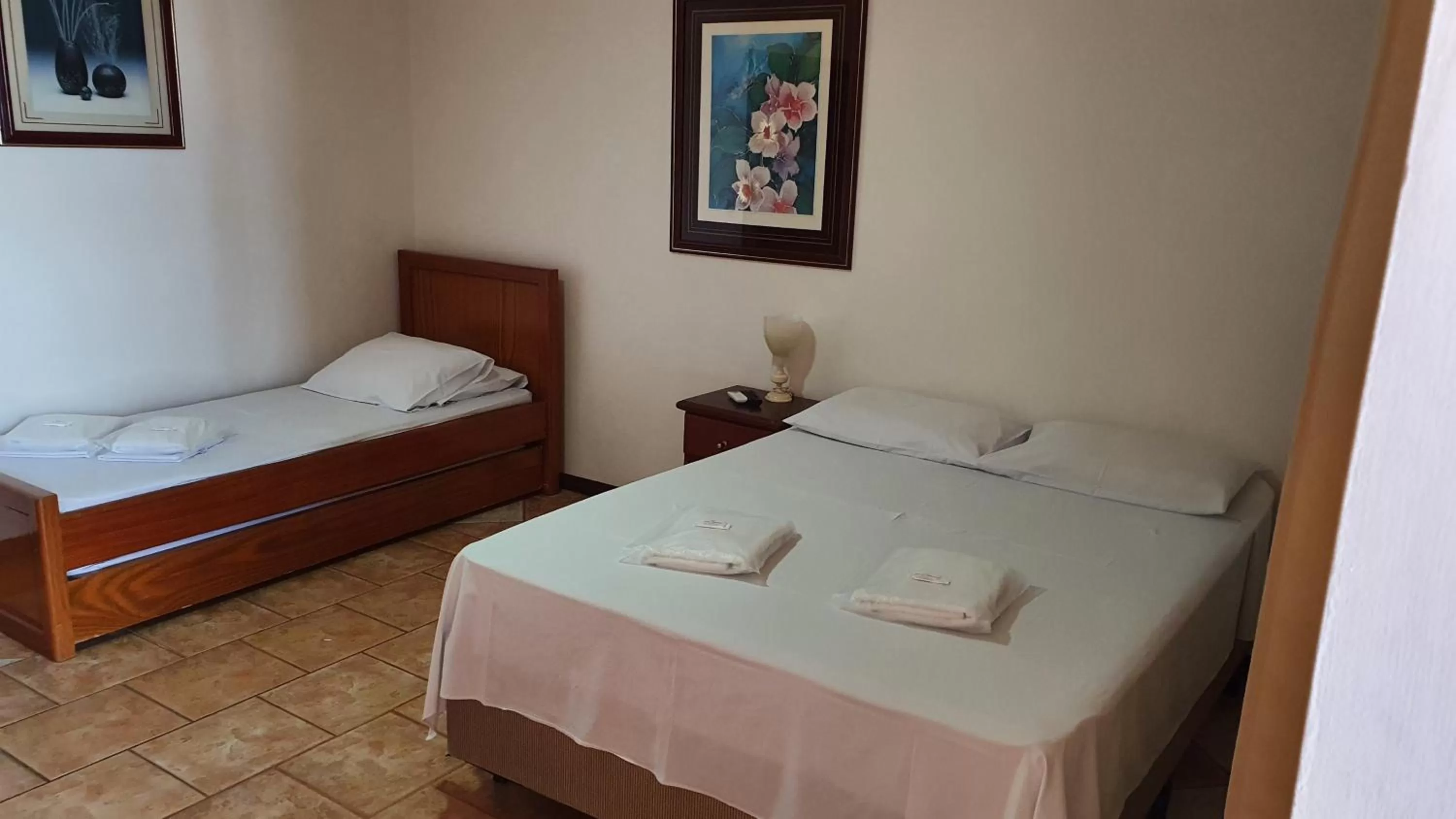 Bed in Hotel Sta Mônica Marília